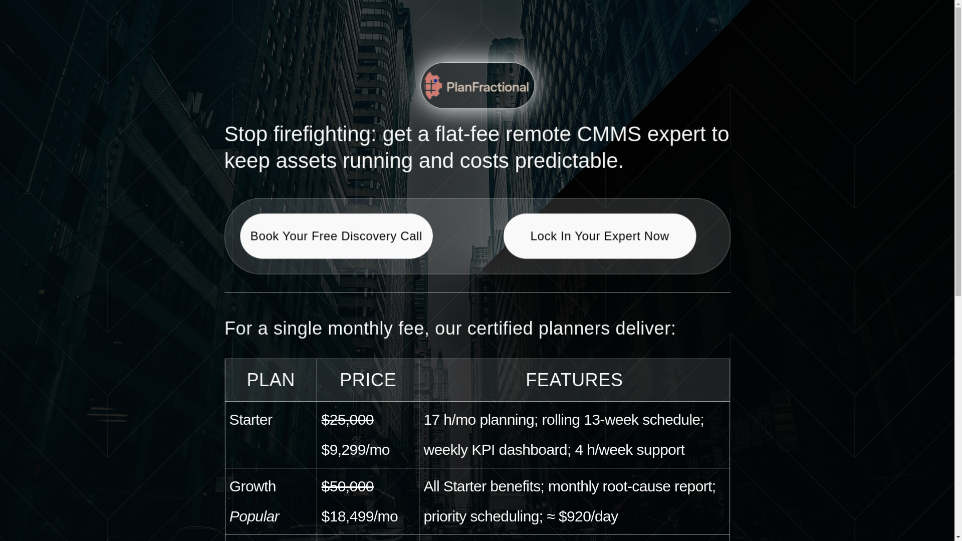 website screenshot of https://planfractional.com/