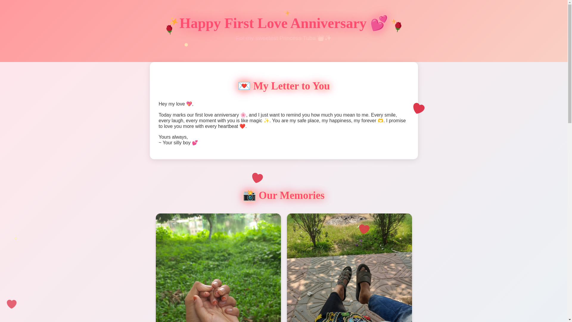 website screenshot of https://ourfirst230.pages.dev/