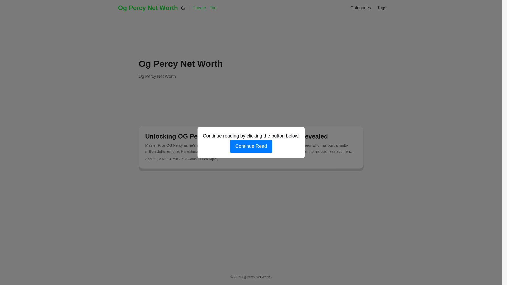 website screenshot of https://og-percy-net-worth.pages.dev/