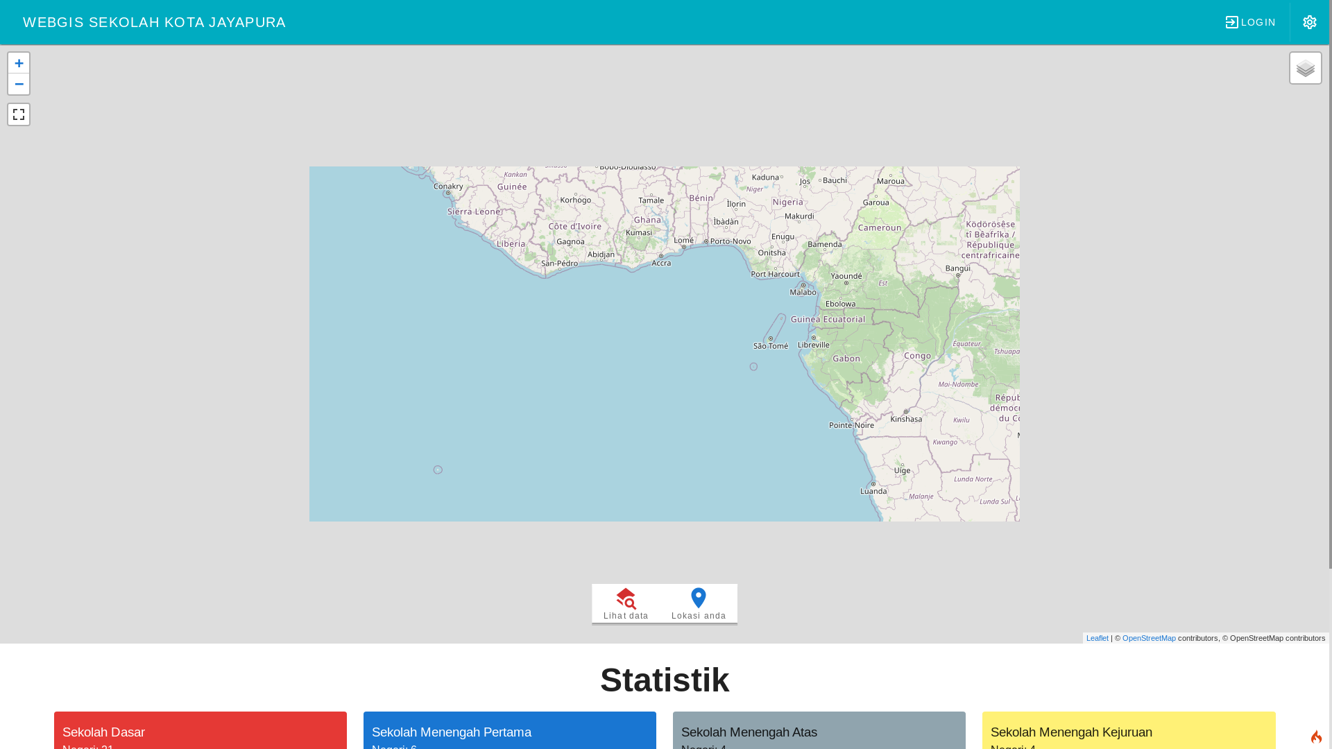 website screenshot of https://webgis-sekolah-jayapura.web.id/
