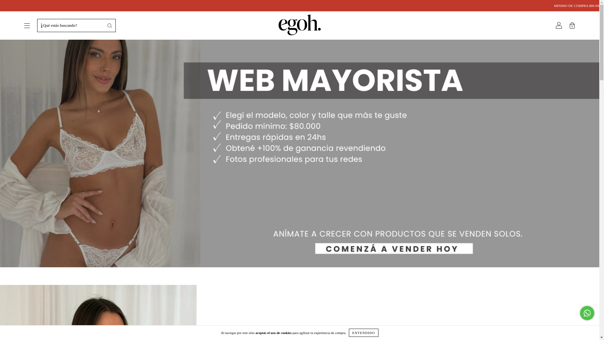 website screenshot of https://egohmayorista.com.ar/