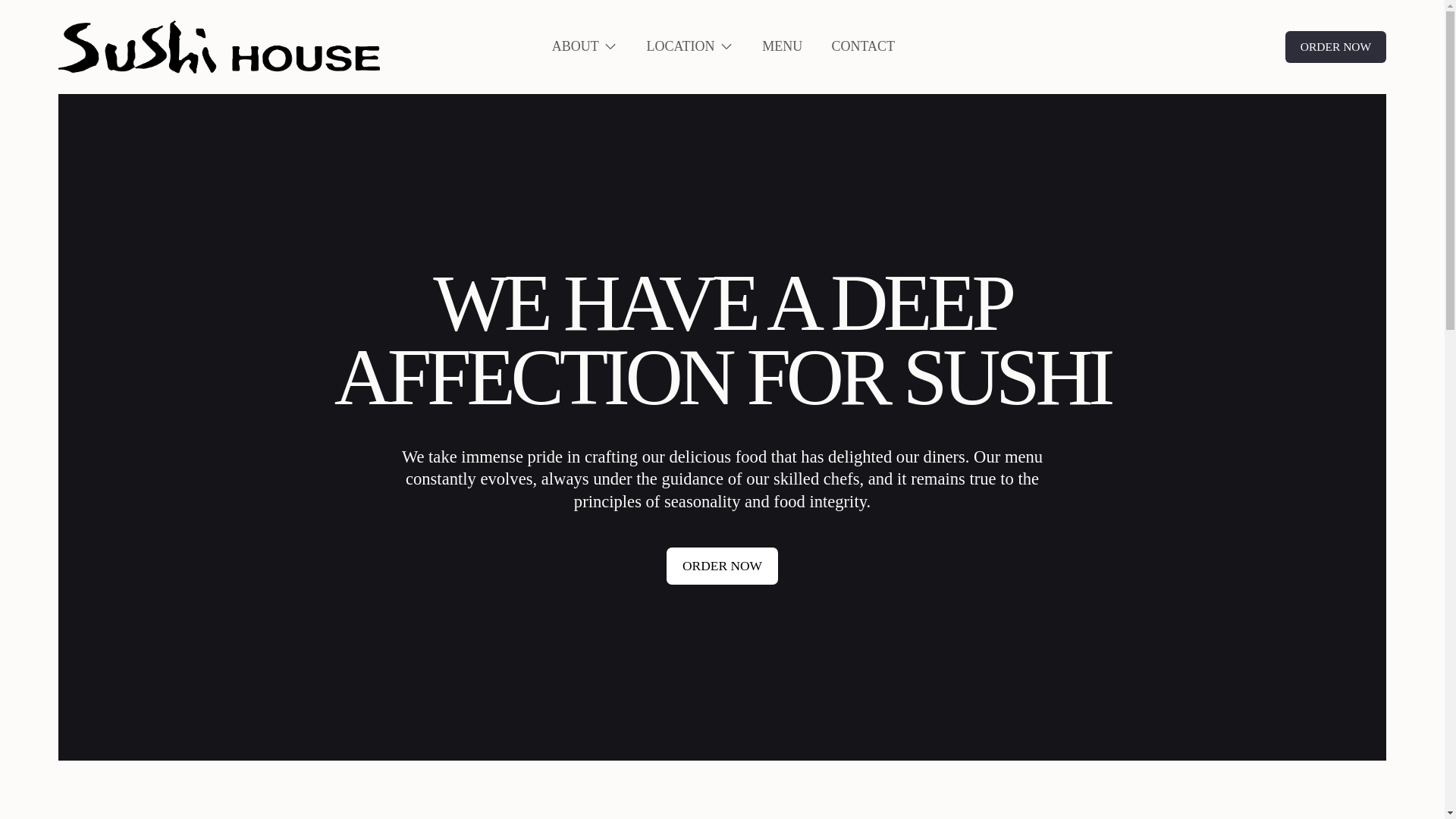 website screenshot of https://sushihousepaloaltoca.com/