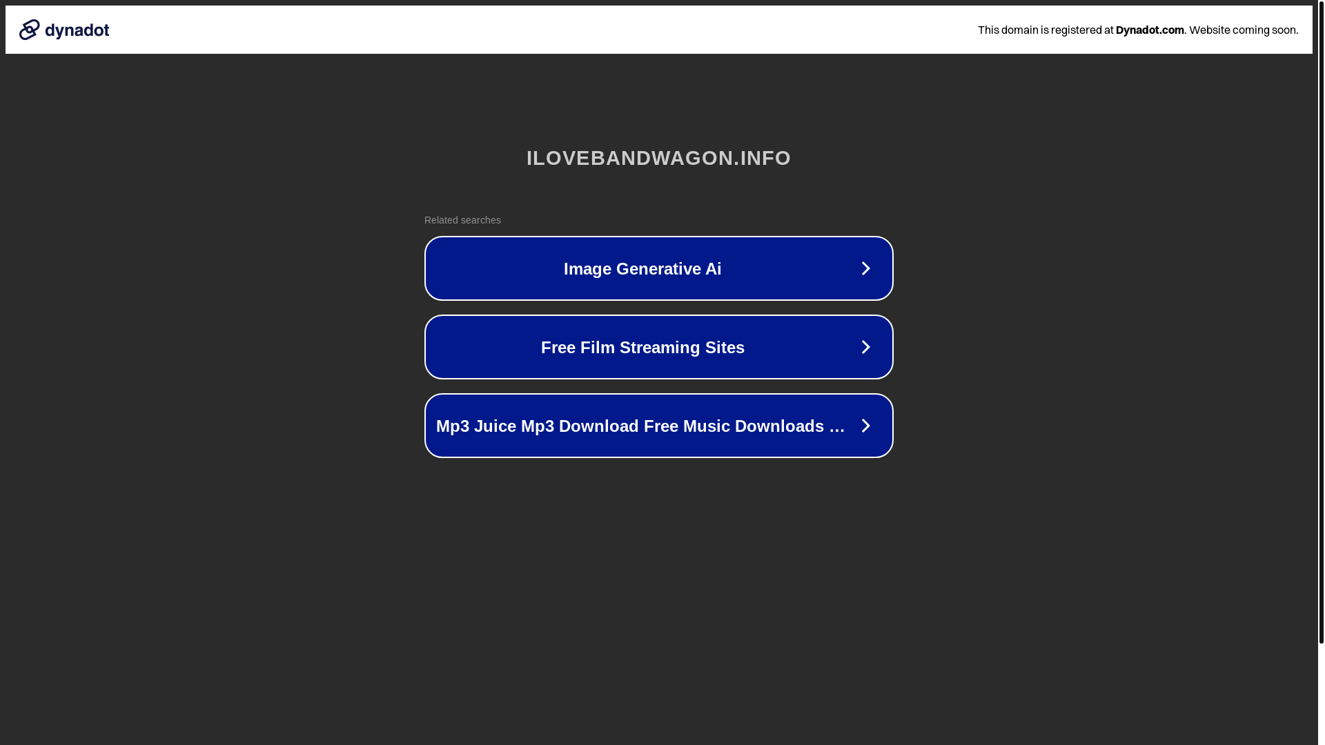 website screenshot of https://ilovebandwagon.info/