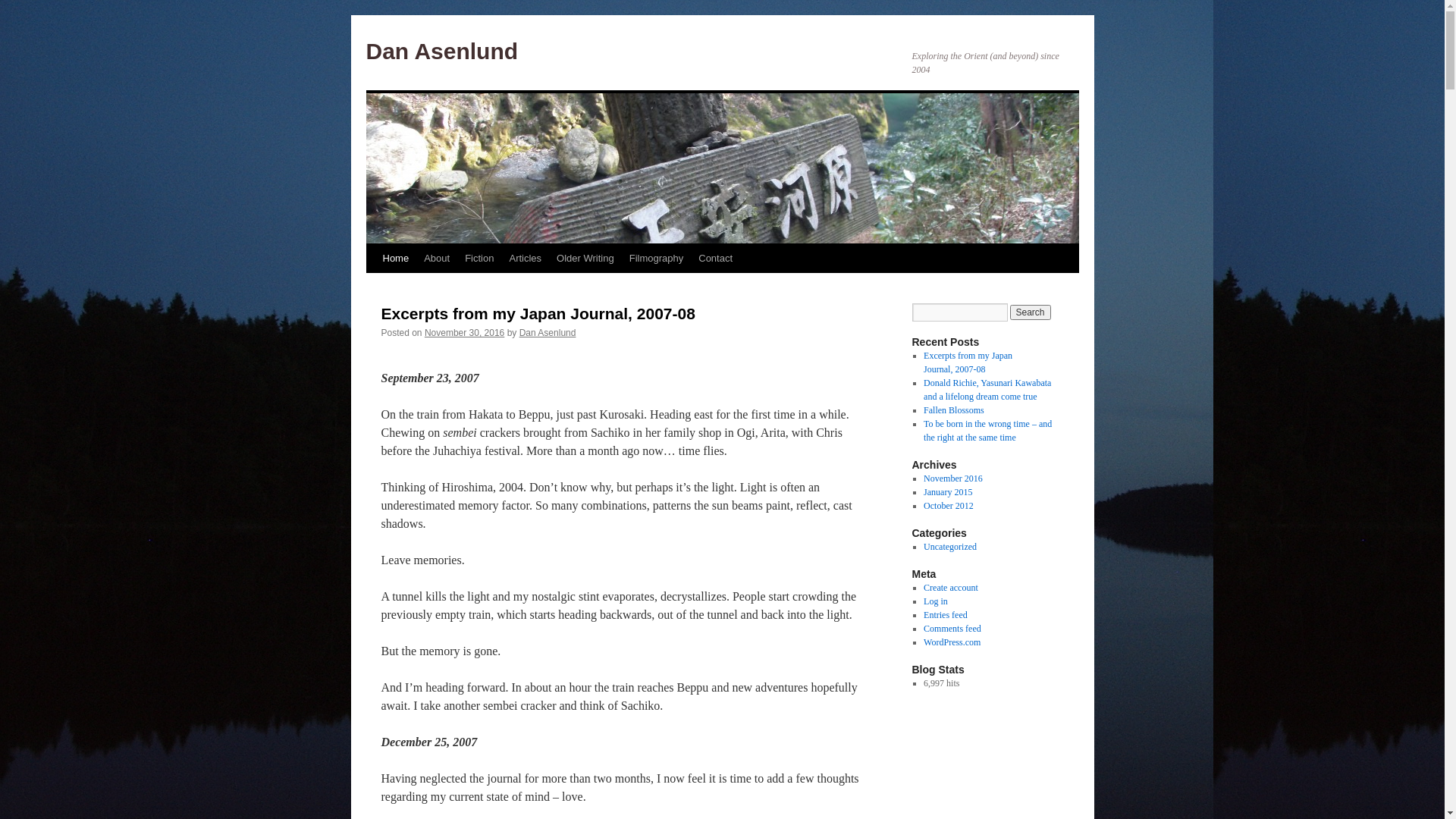 website screenshot of https://danasenlund.com/