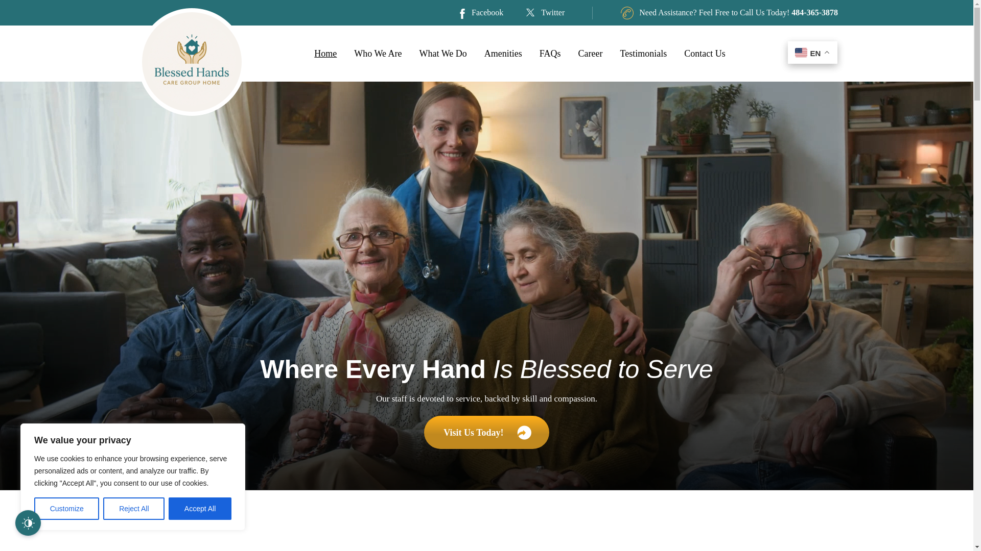 website screenshot of https://bhcaregrouphome.com/