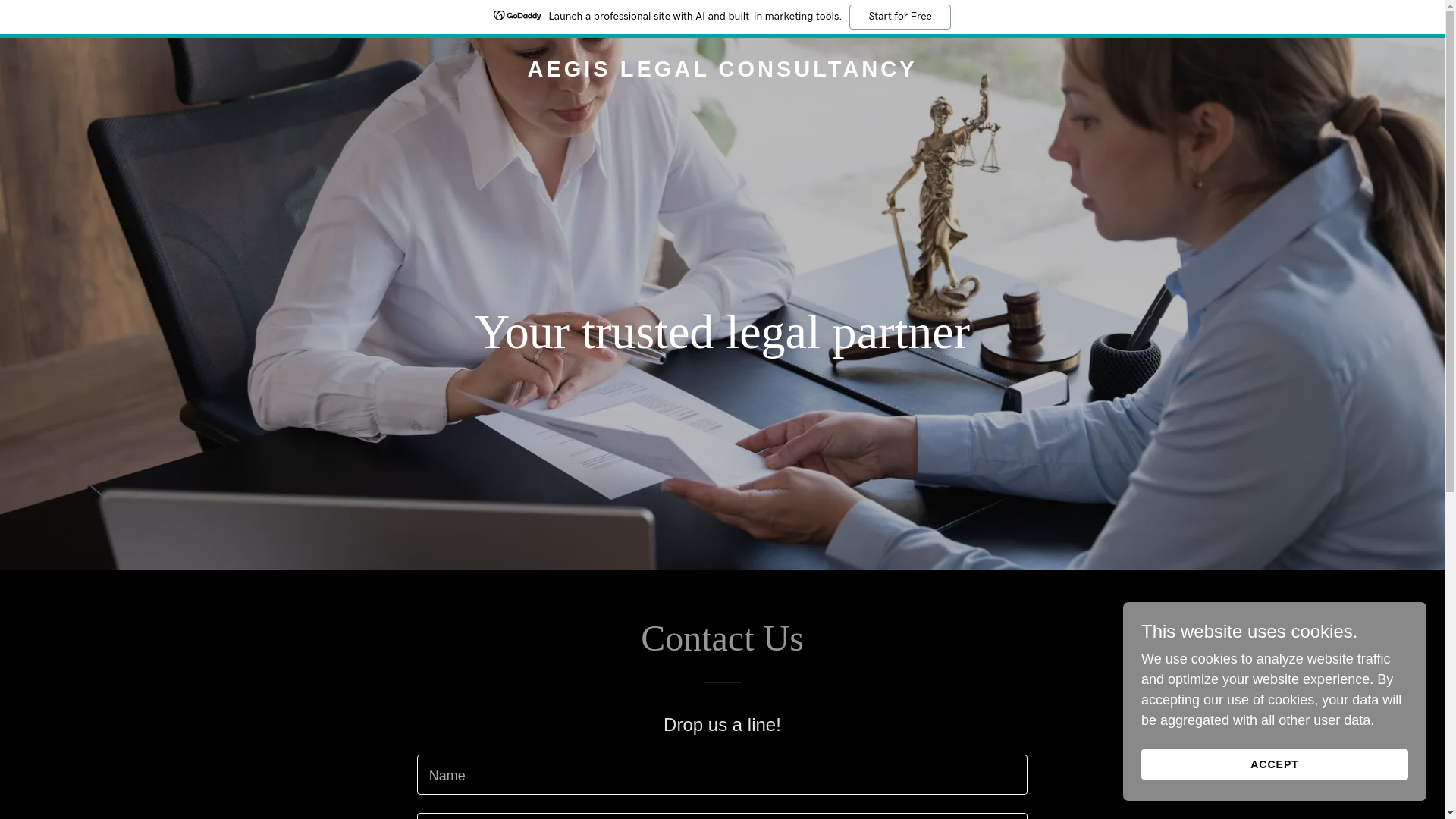 website screenshot of https://aegis-legal.org/