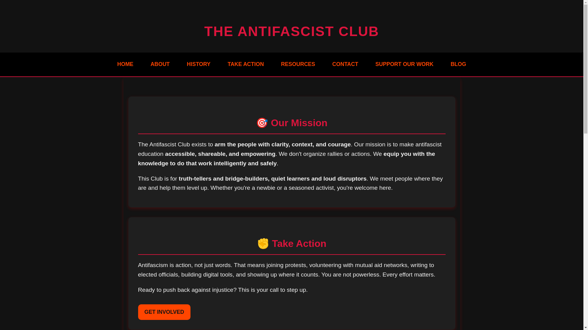 website screenshot of https://antifascist-web.pages.dev/