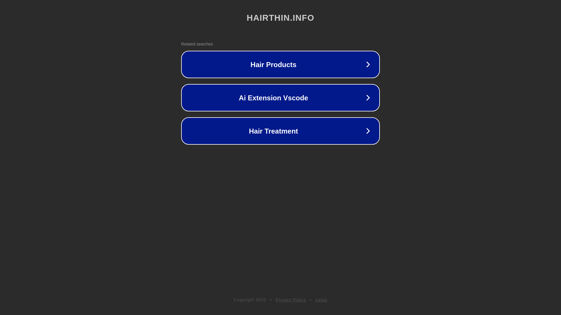 website screenshot of https://hairthin.info/