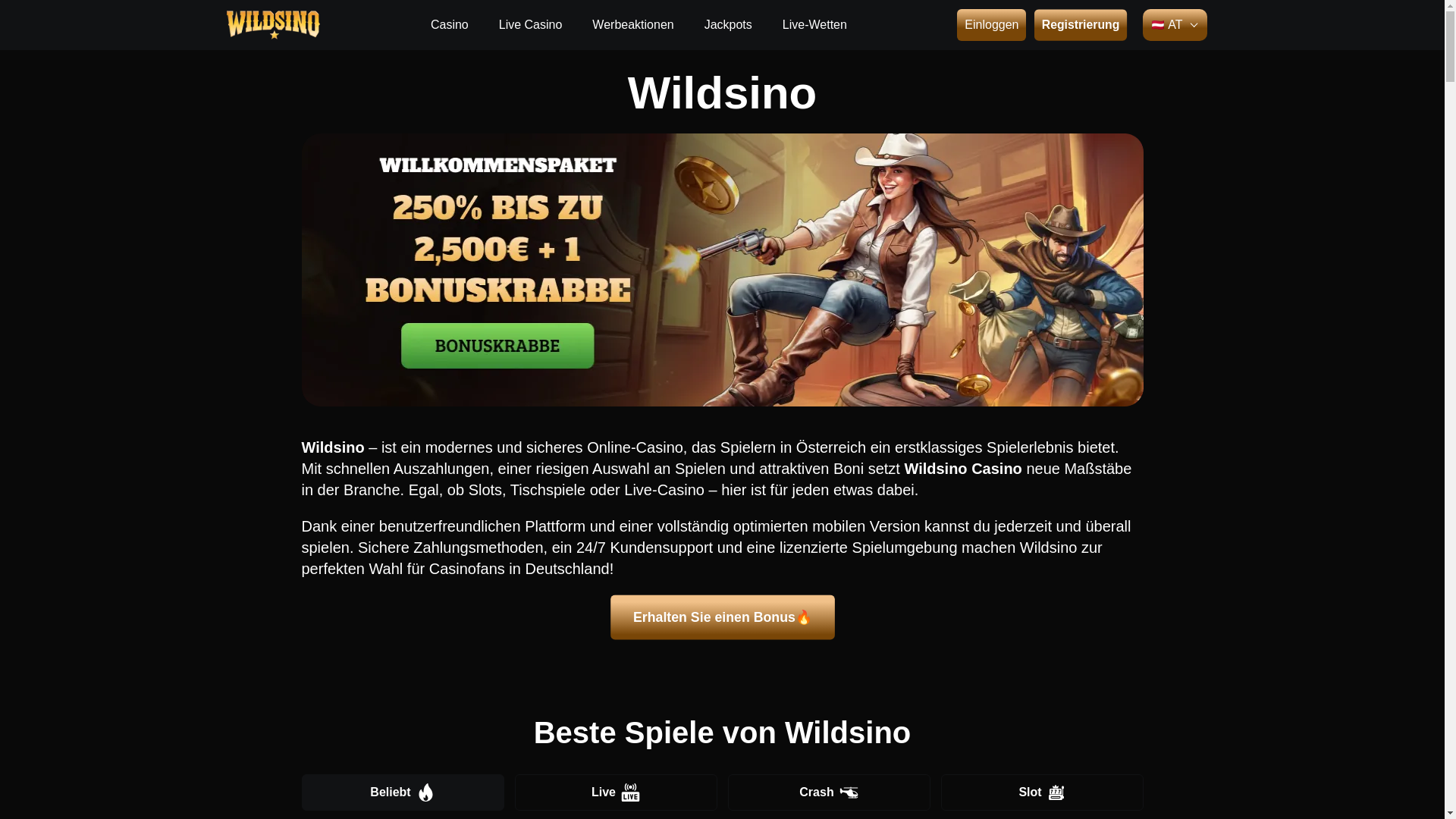 website screenshot of https://wildsinocasino-at-4590.pages.dev/