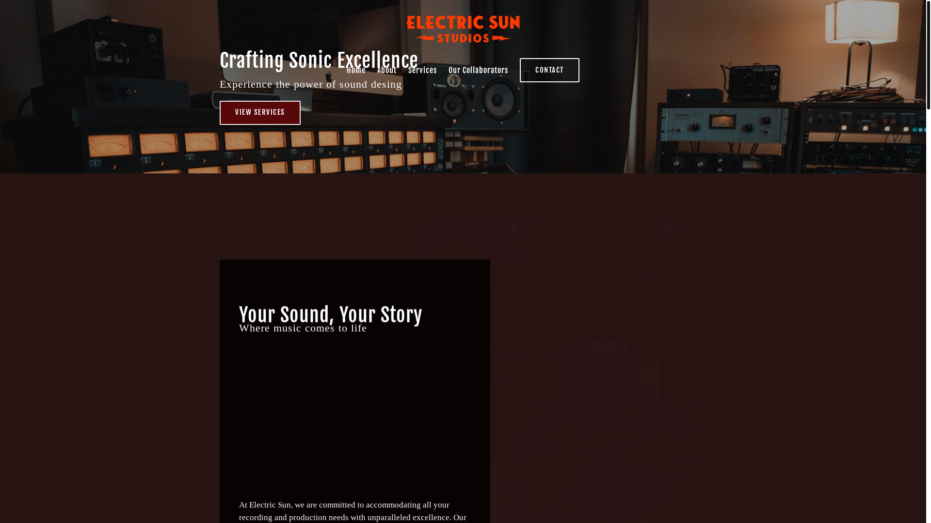 website screenshot of https://electricsunstudiola.org/