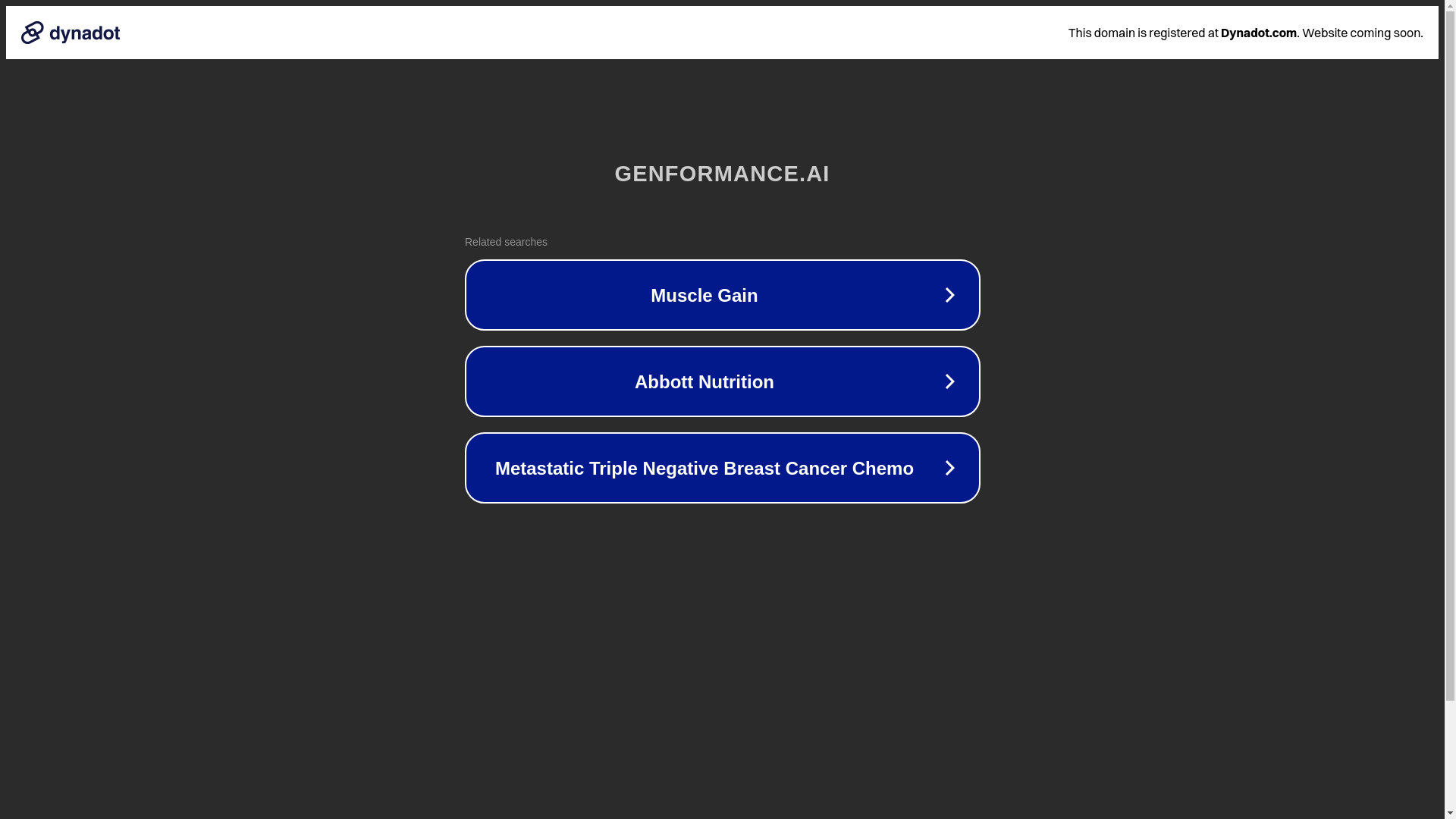 website screenshot of https://genformance.ai/