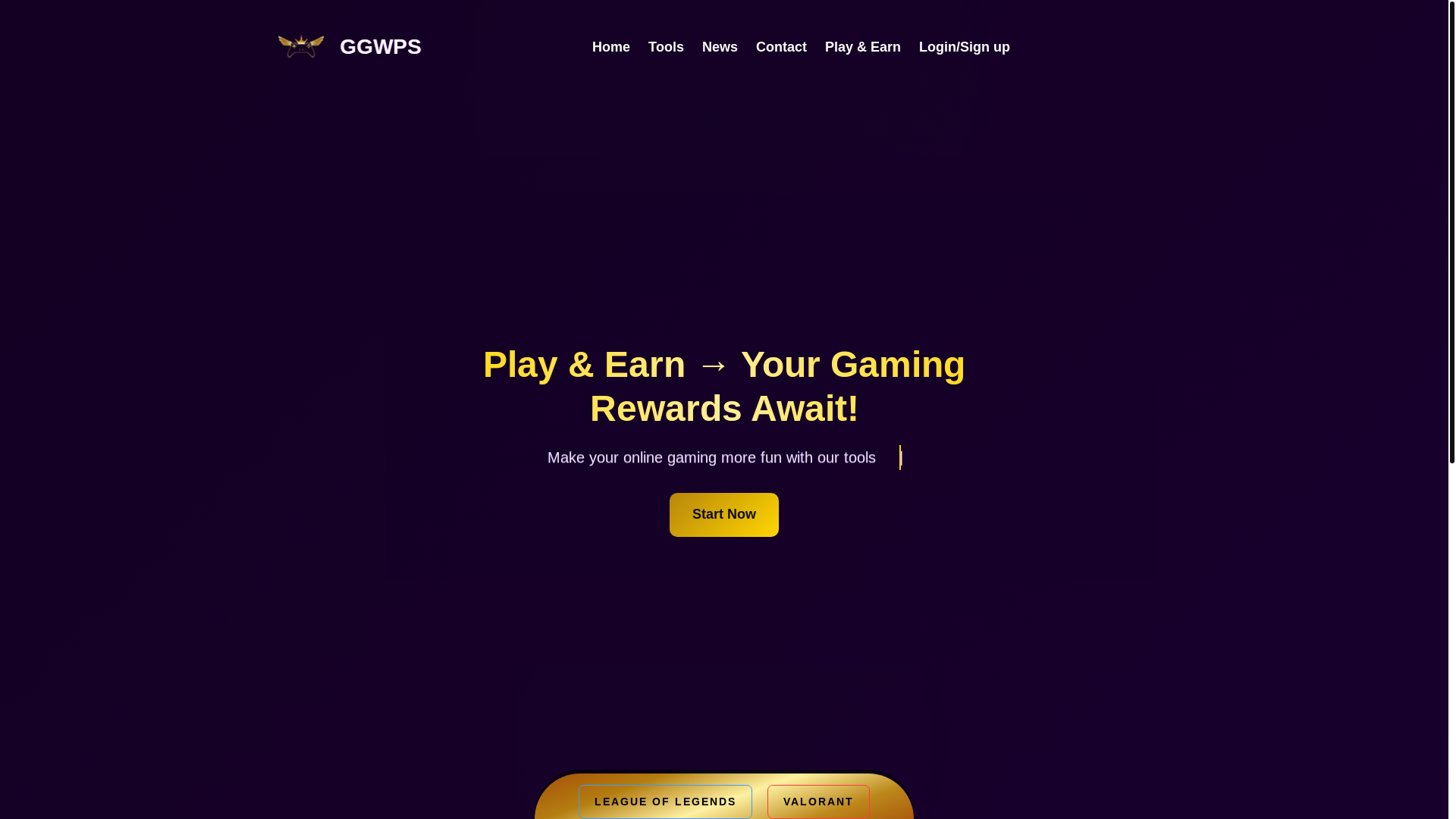 website screenshot of https://ggwps.com/