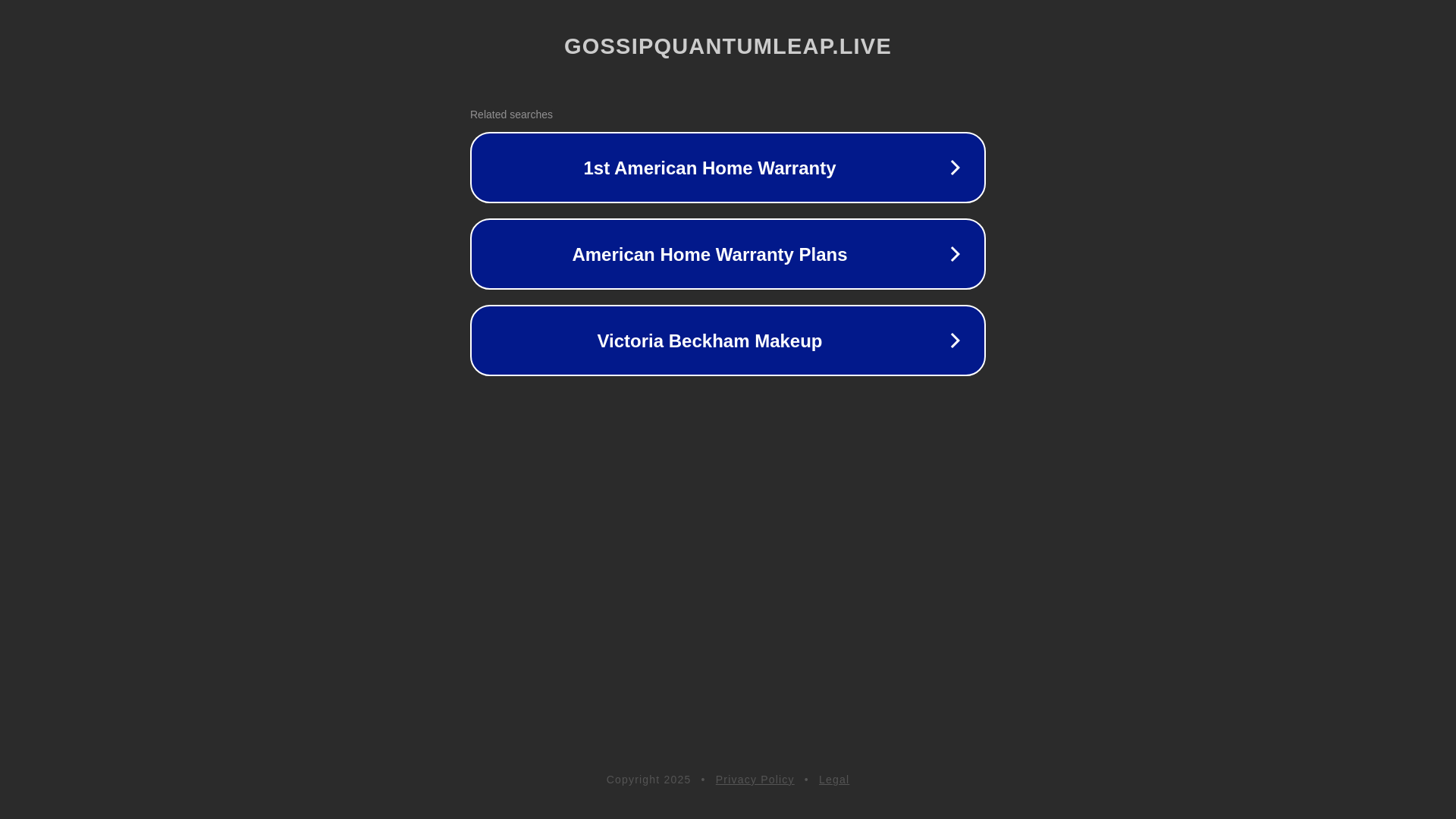 website screenshot of https://gossipquantumleap.live/