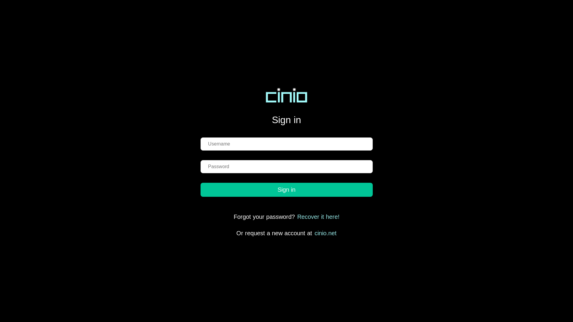website screenshot of https://testcinio.com/