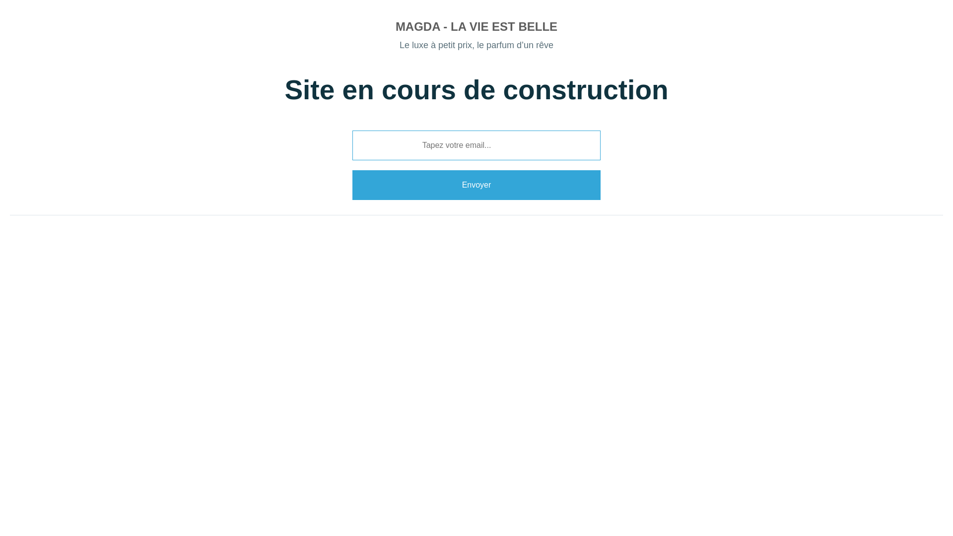 website screenshot of https://magdalavieestbelle.fr/