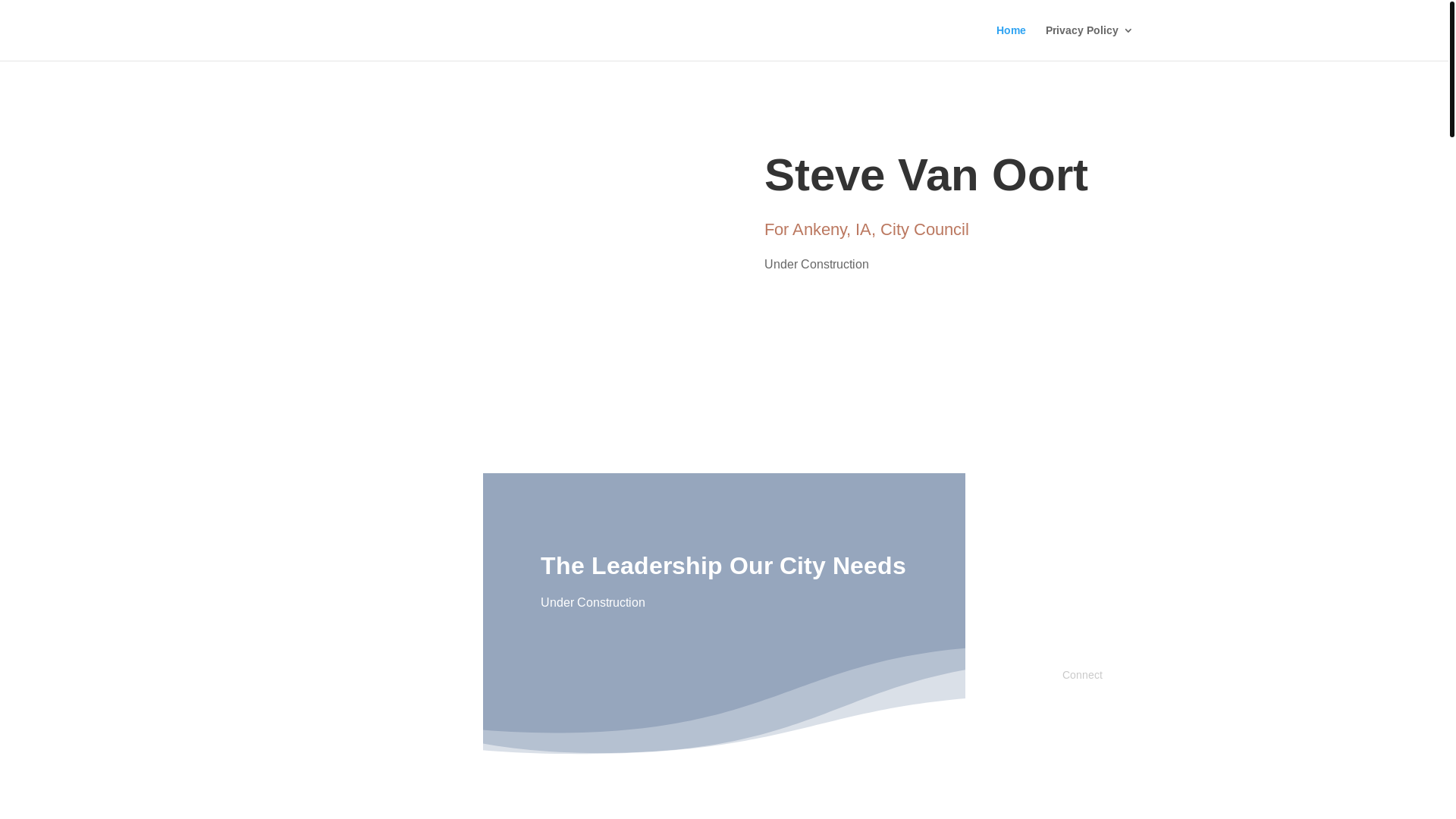 website screenshot of https://vanoortforcitycouncil.com/