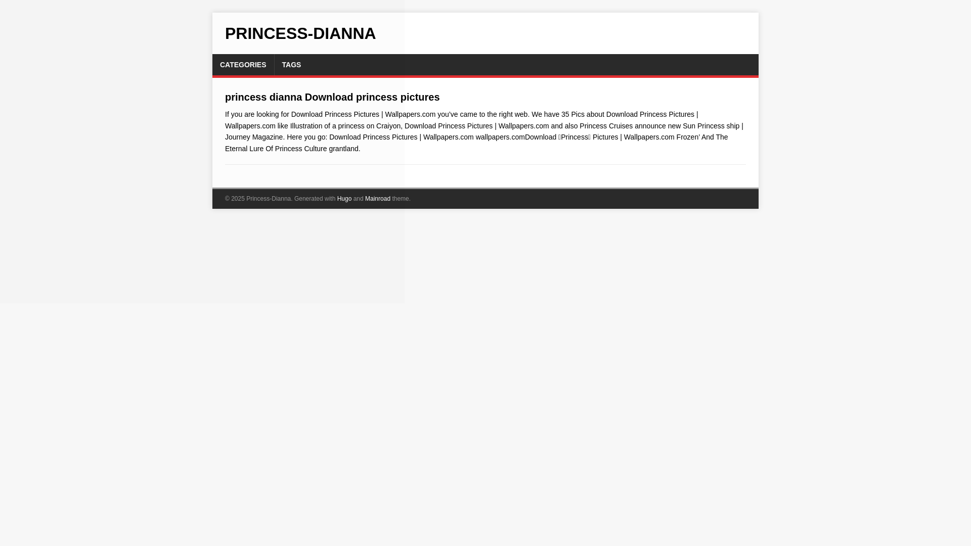 website screenshot of https://princess-dianna.pages.dev/