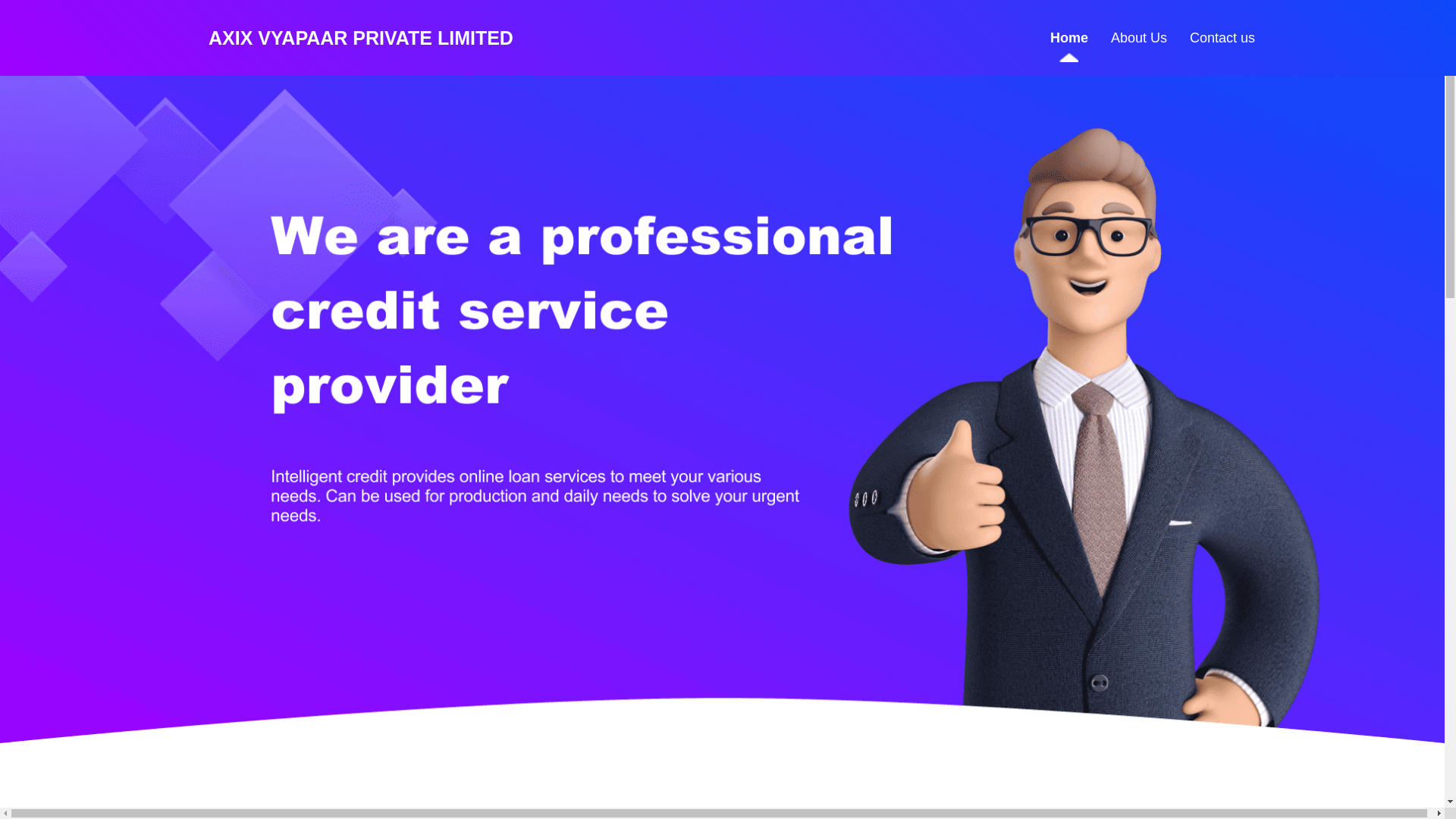 website screenshot of https://axix-vyapaar.com/