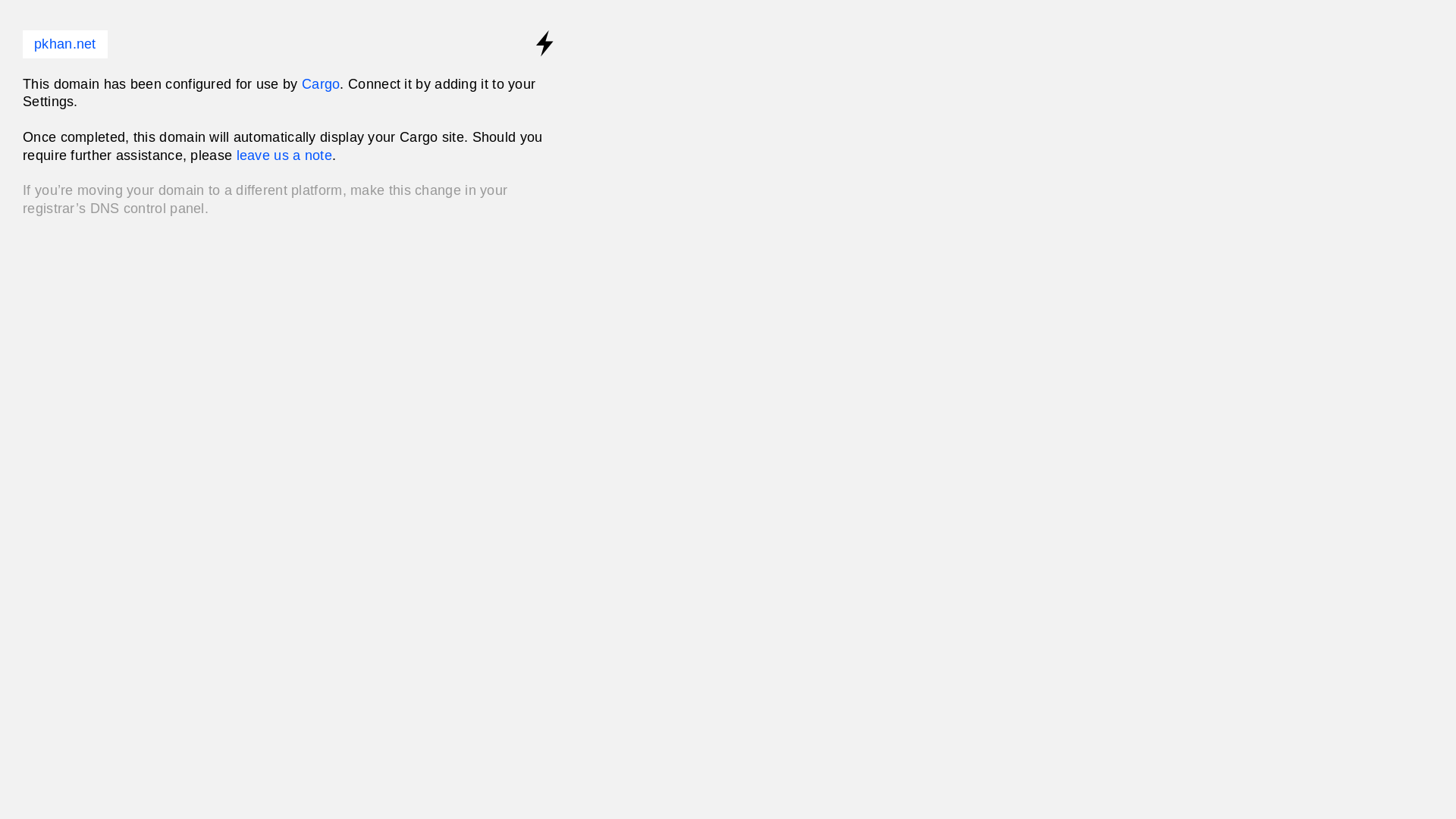 website screenshot of https://pkhan.net/
