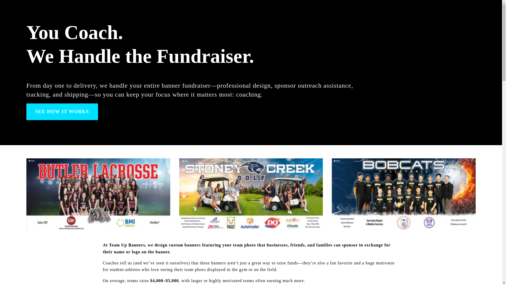 website screenshot of https://nowteamupbanners.com/