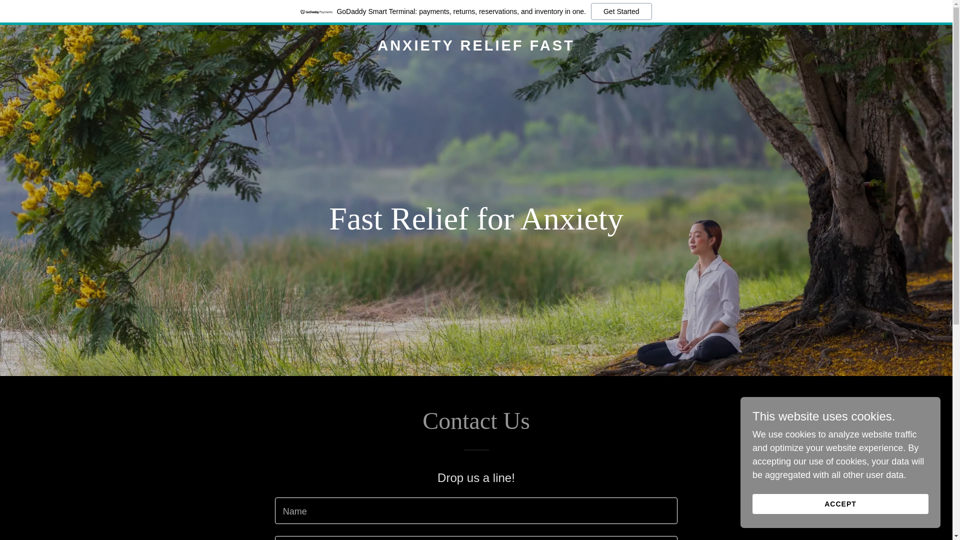 website screenshot of https://anxietyrelieffast.com/