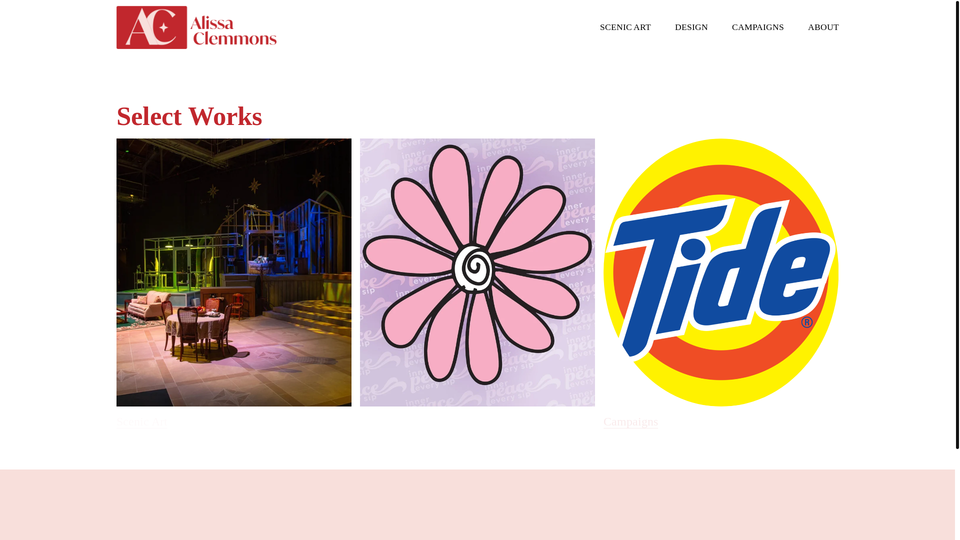 website screenshot of https://alissaclemmons.com/