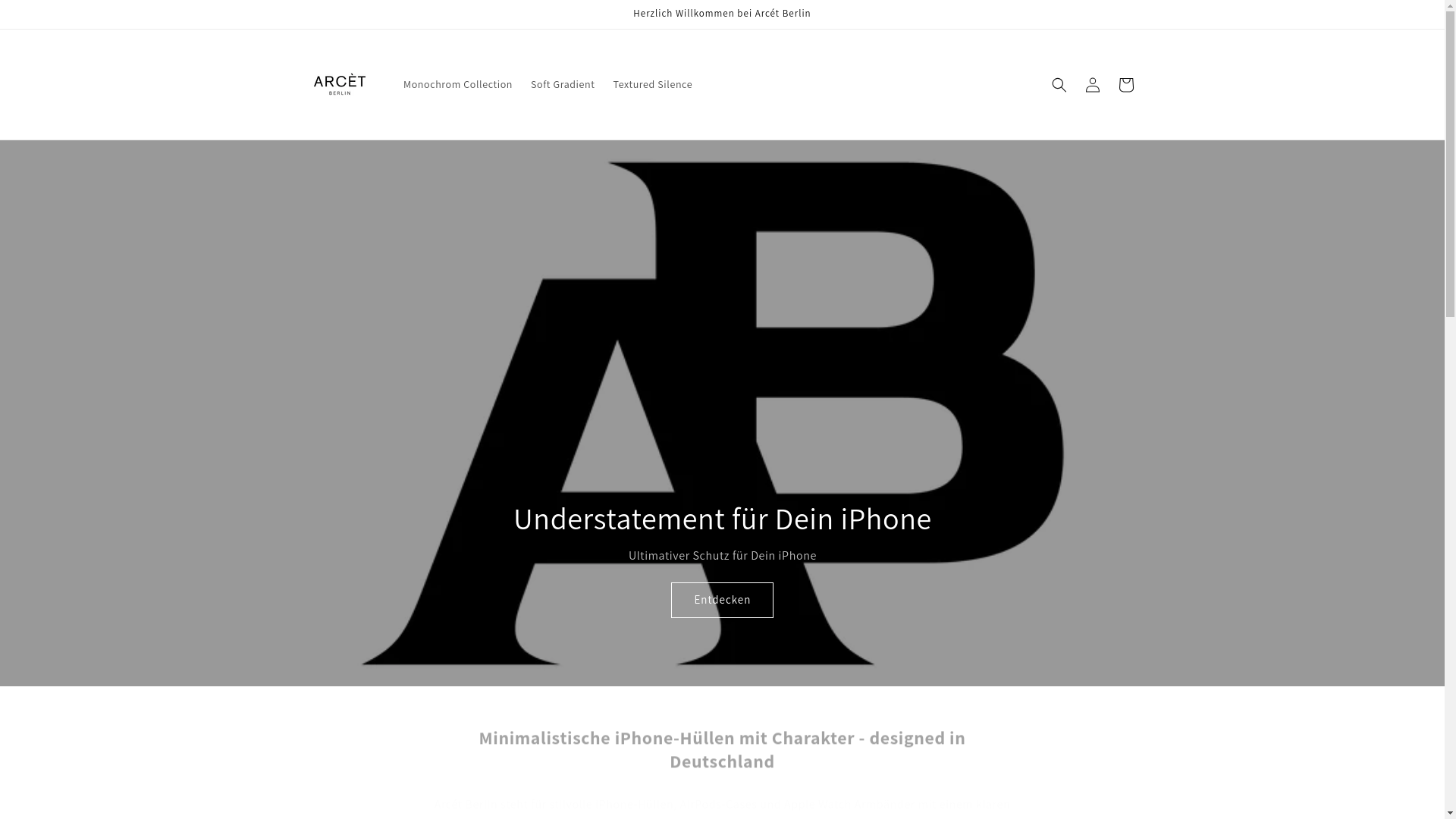 website screenshot of https://arcetcases.de/