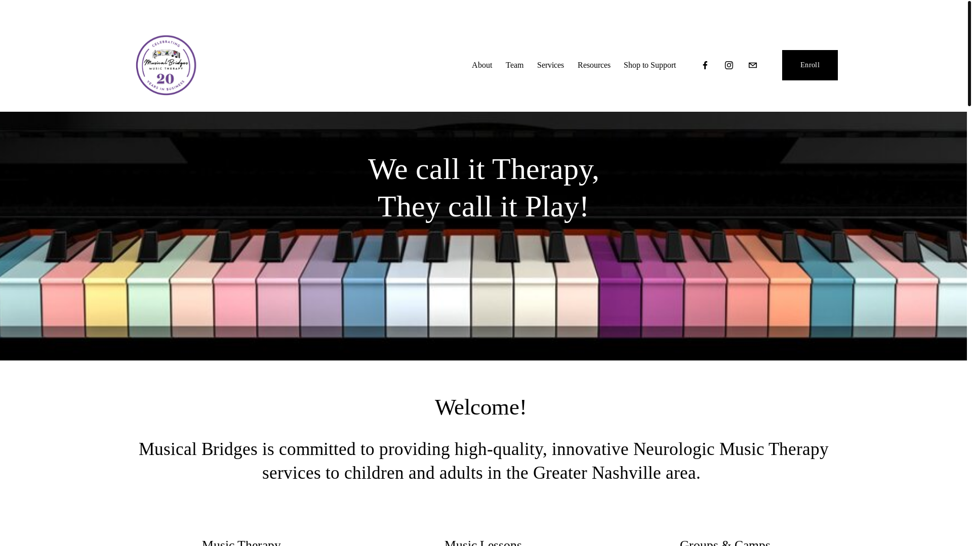 website screenshot of https://nashvillemusictherapy.org/