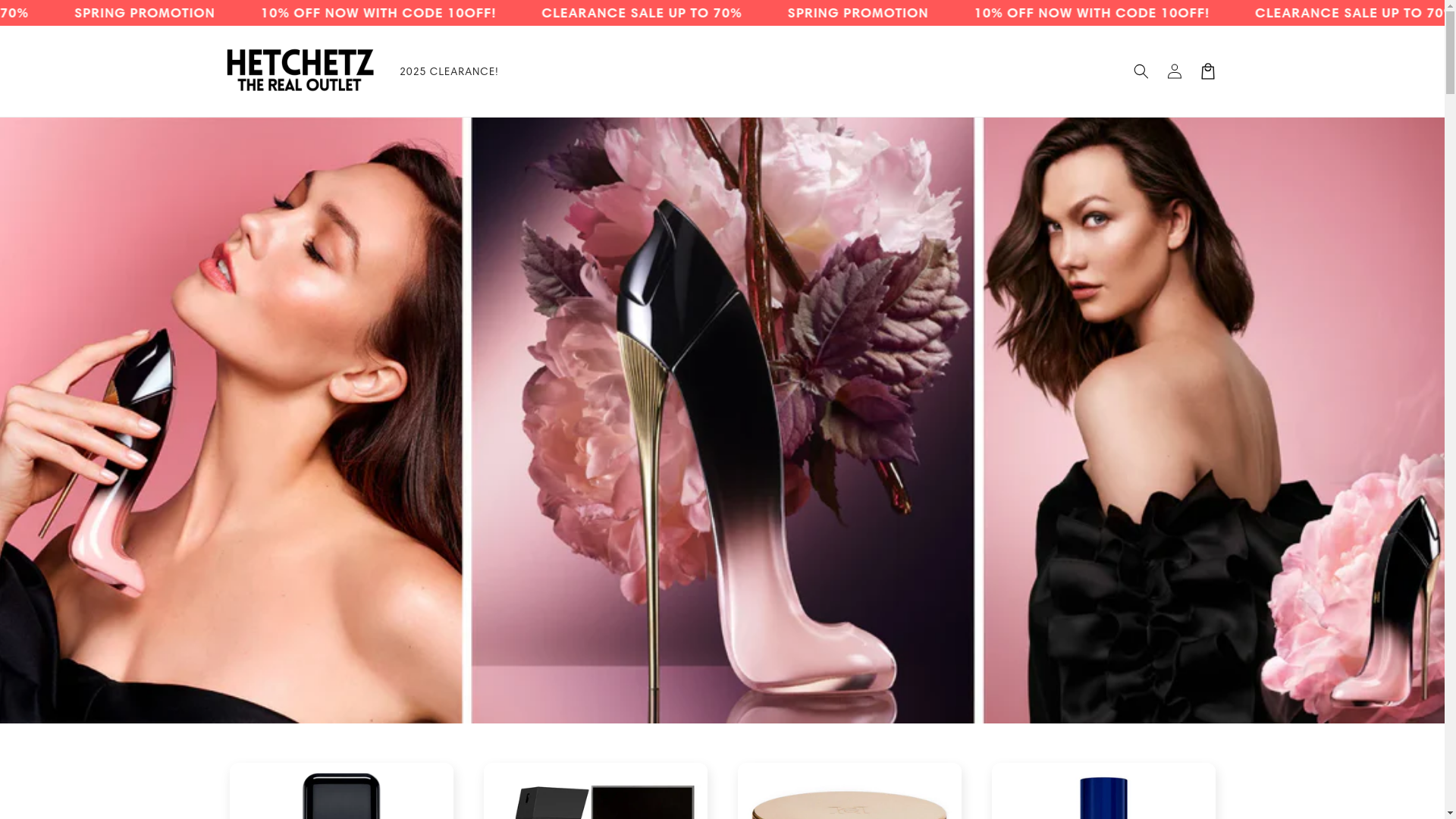 website screenshot of https://hetchetz.shop/