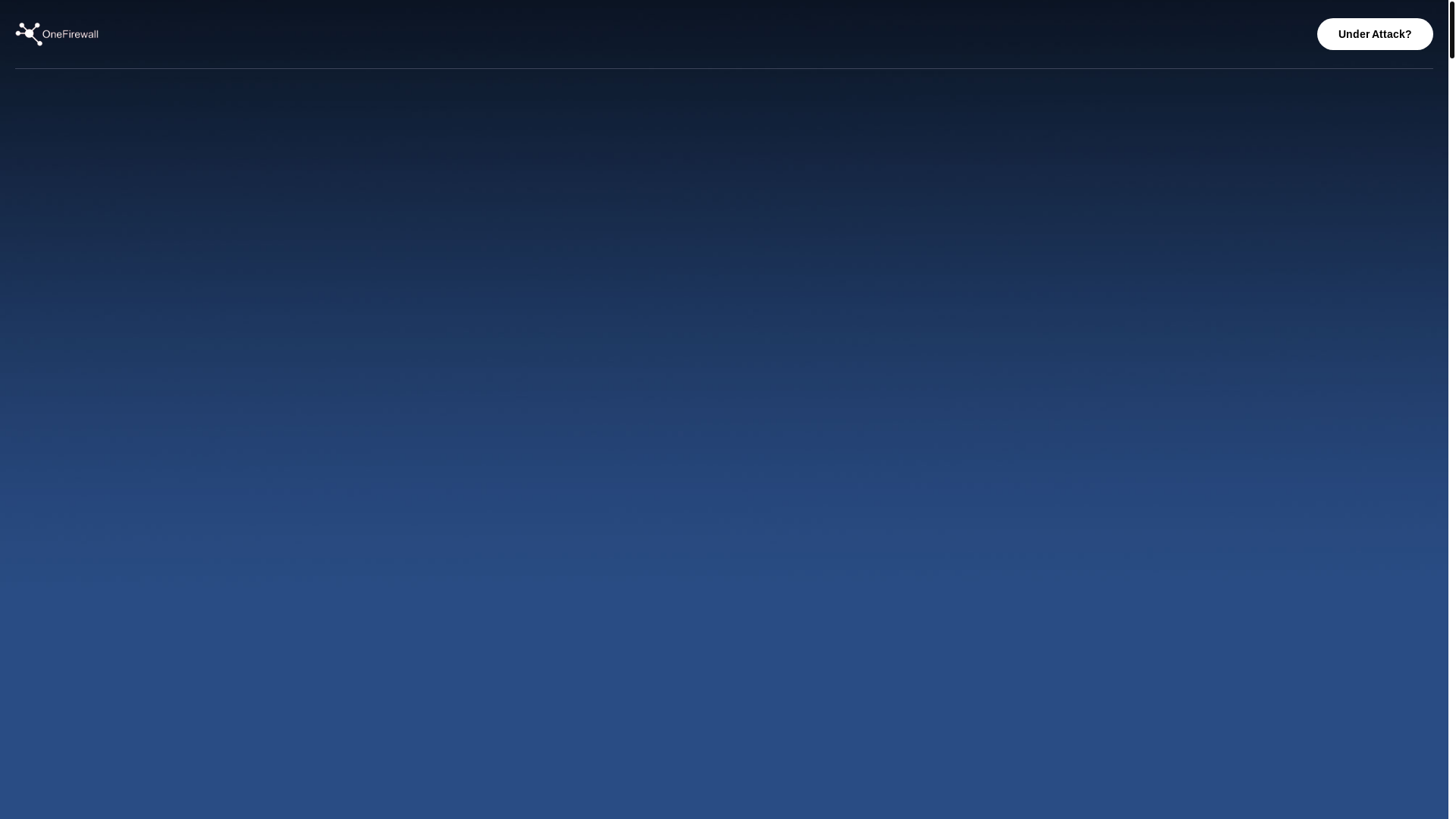 website screenshot of https://onefirewall.com/