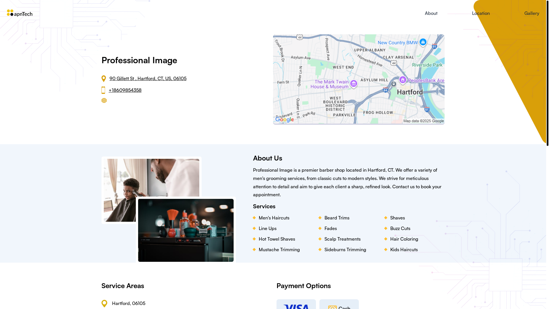 website screenshot of https://professionalimage.online/