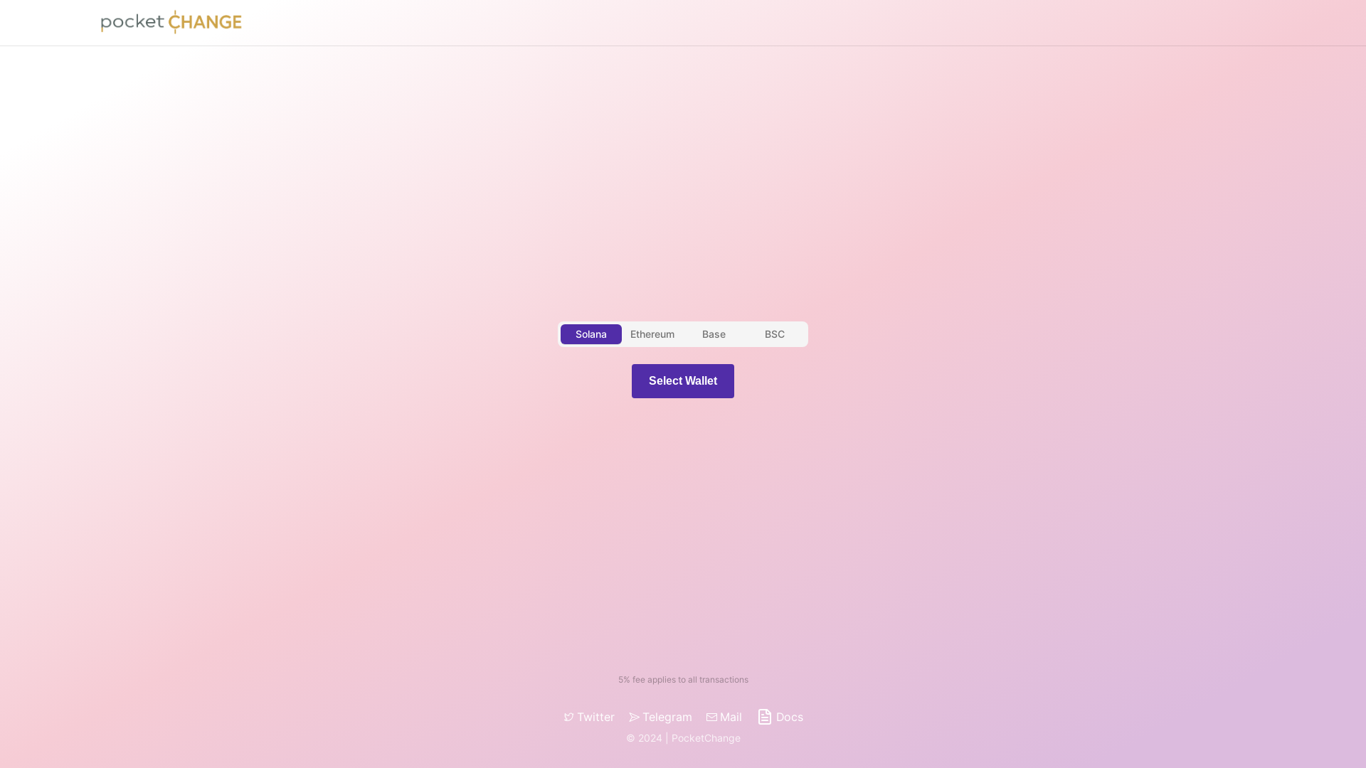 website screenshot of https://pocketchange-2oh.pages.dev/