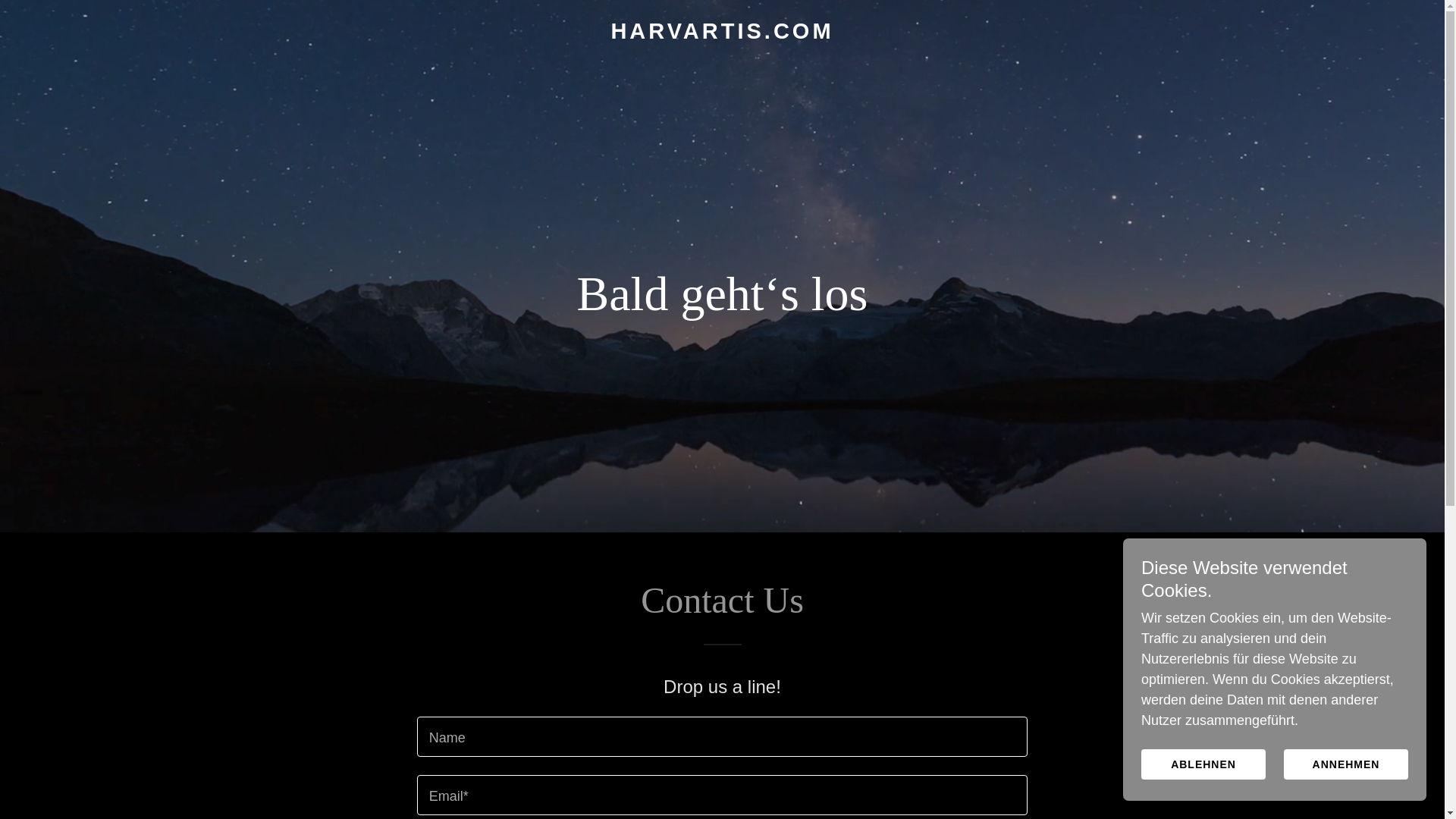 website screenshot of https://harvartis.com/