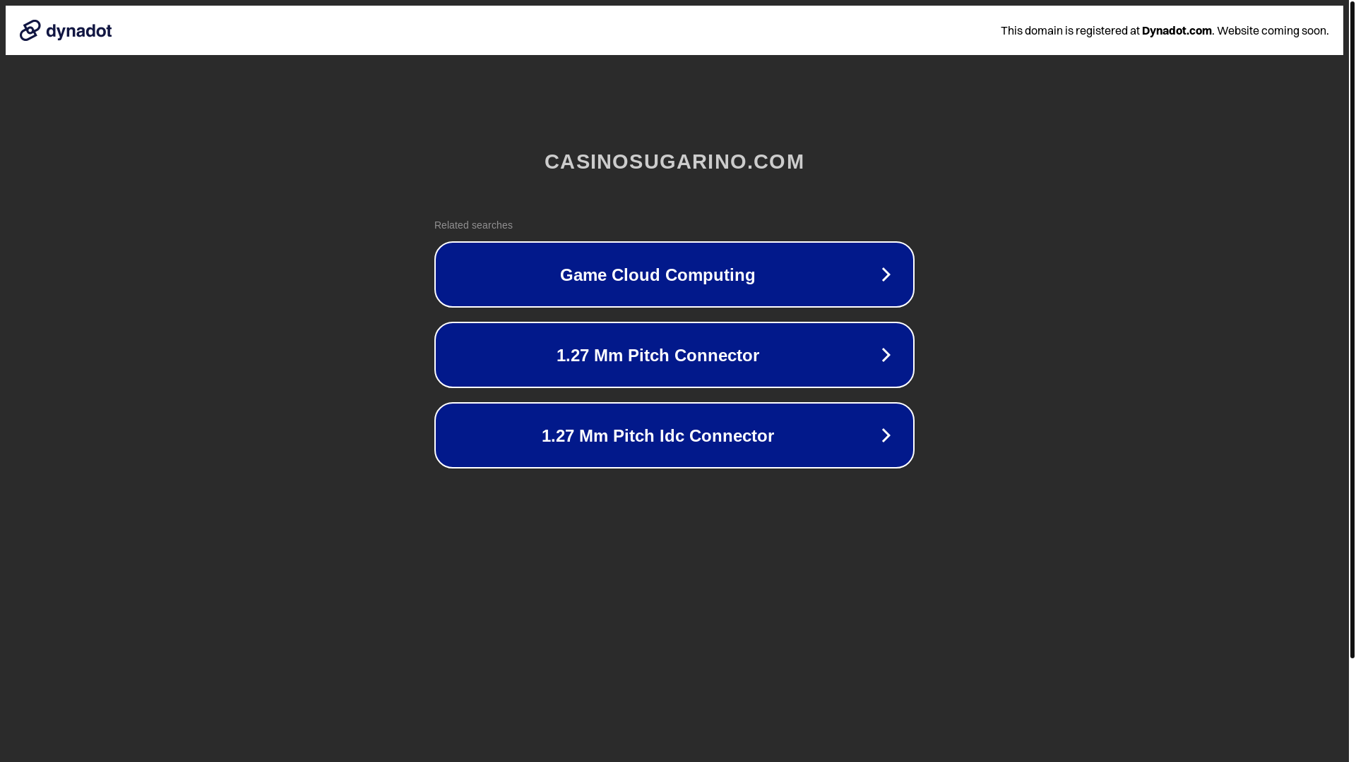 website screenshot of https://casinosugarino.com/
