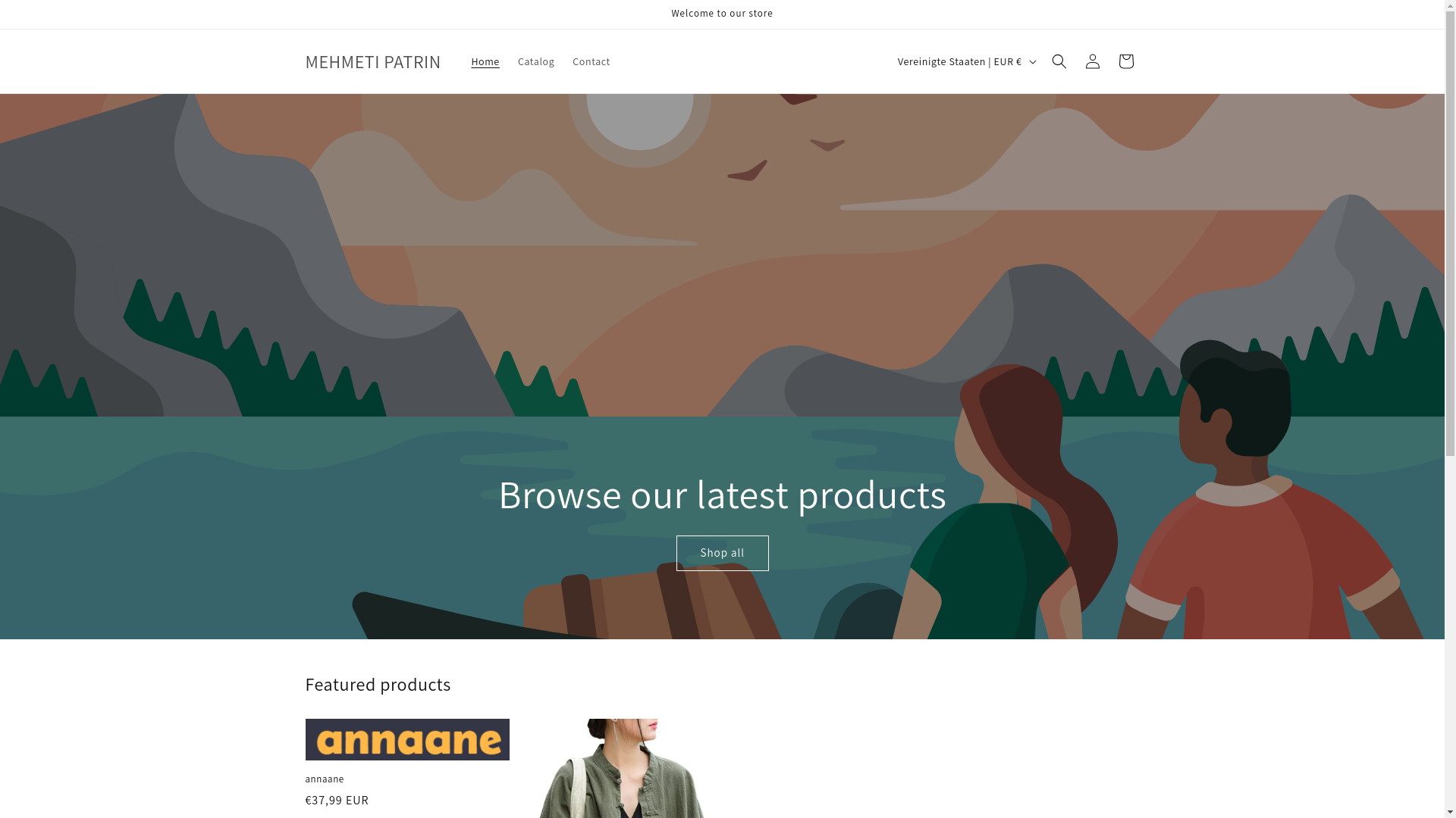 website screenshot of https://annaanes.shop/