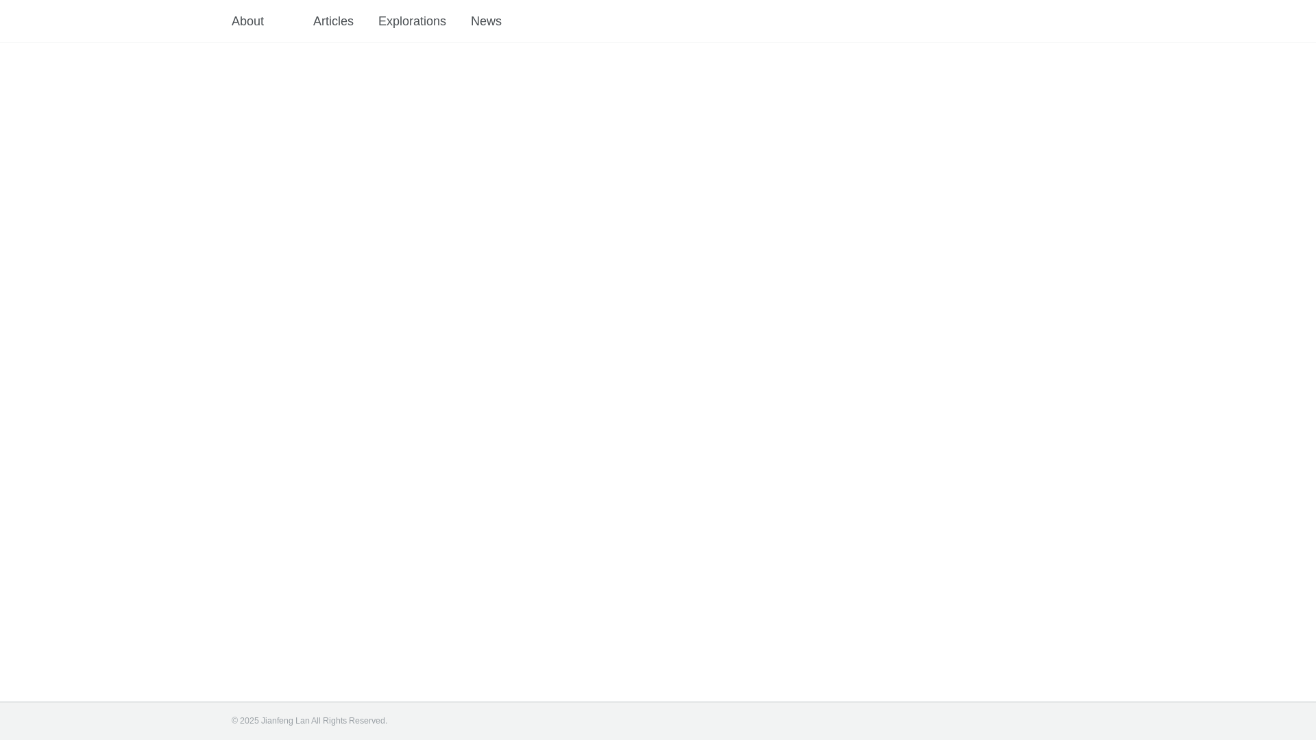website screenshot of https://jefflan.blue/