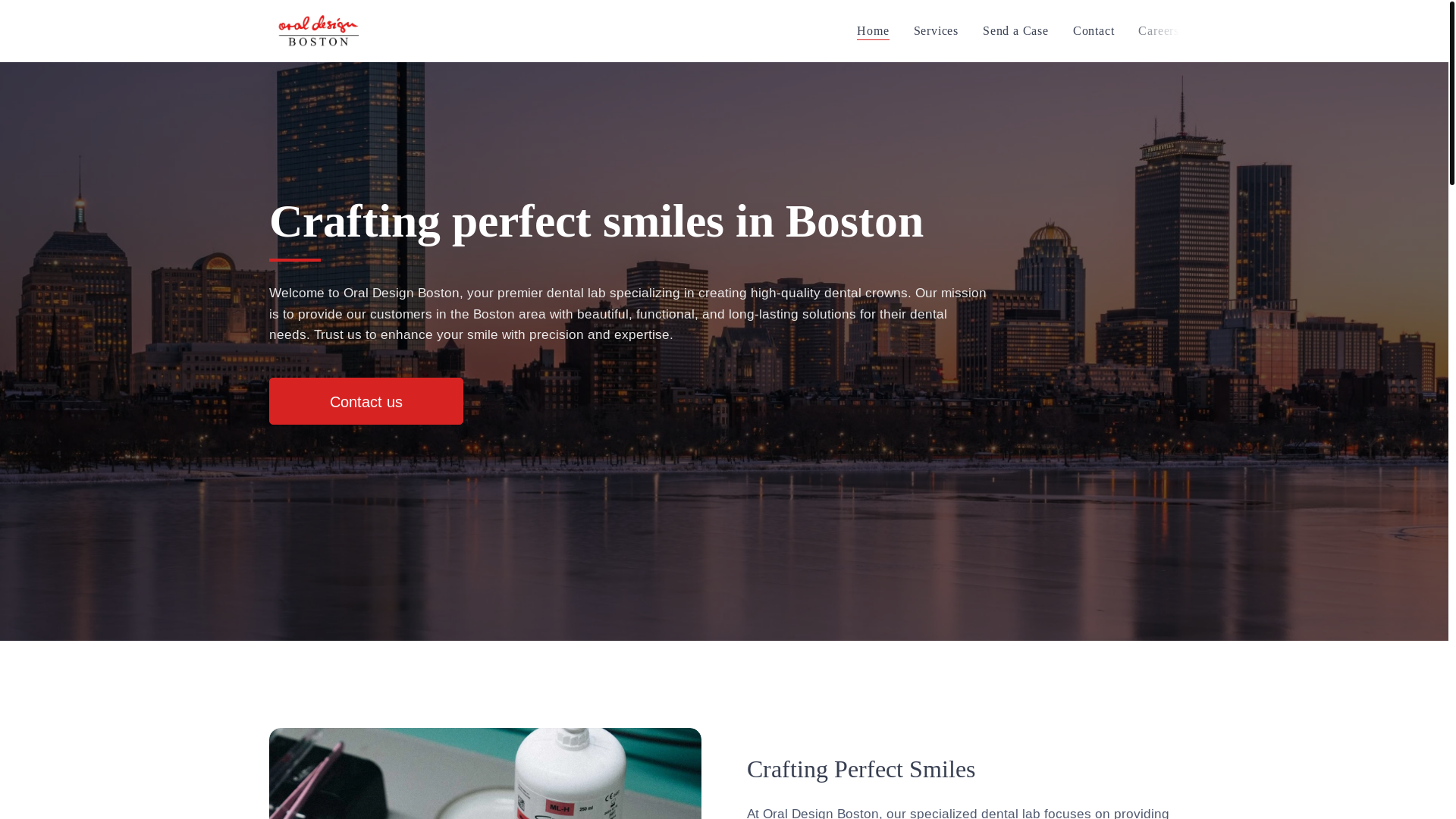 website screenshot of https://oral-design-boston.com/