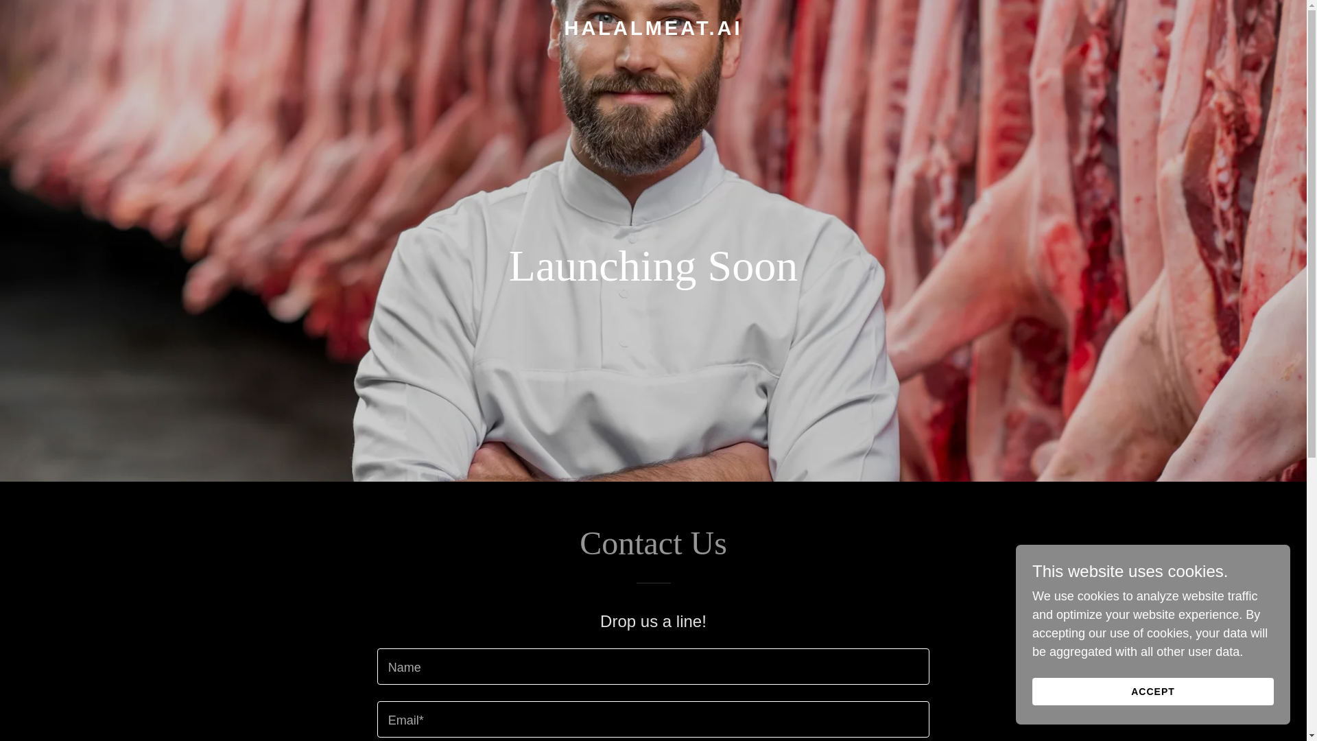 website screenshot of https://halalmeat.ai/
