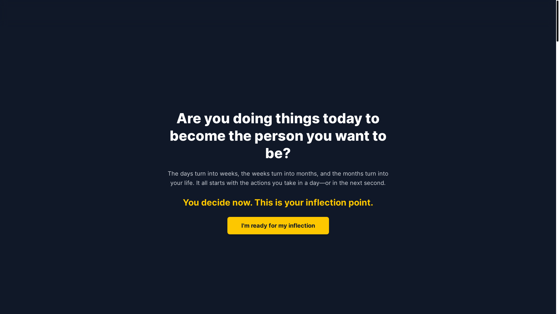 website screenshot of https://myinflection.ai/