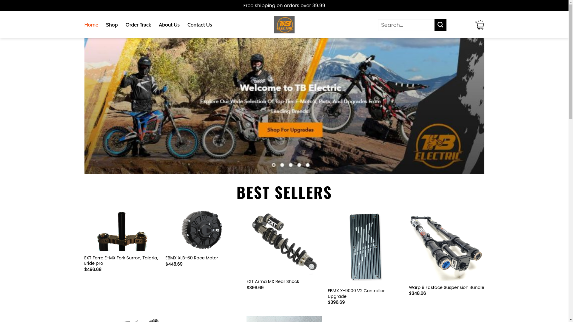 website screenshot of https://tbelectricmotoois-us.shop/