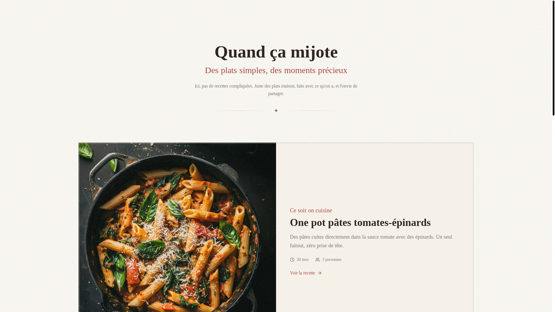 website screenshot of https://quandcamijote.fr/