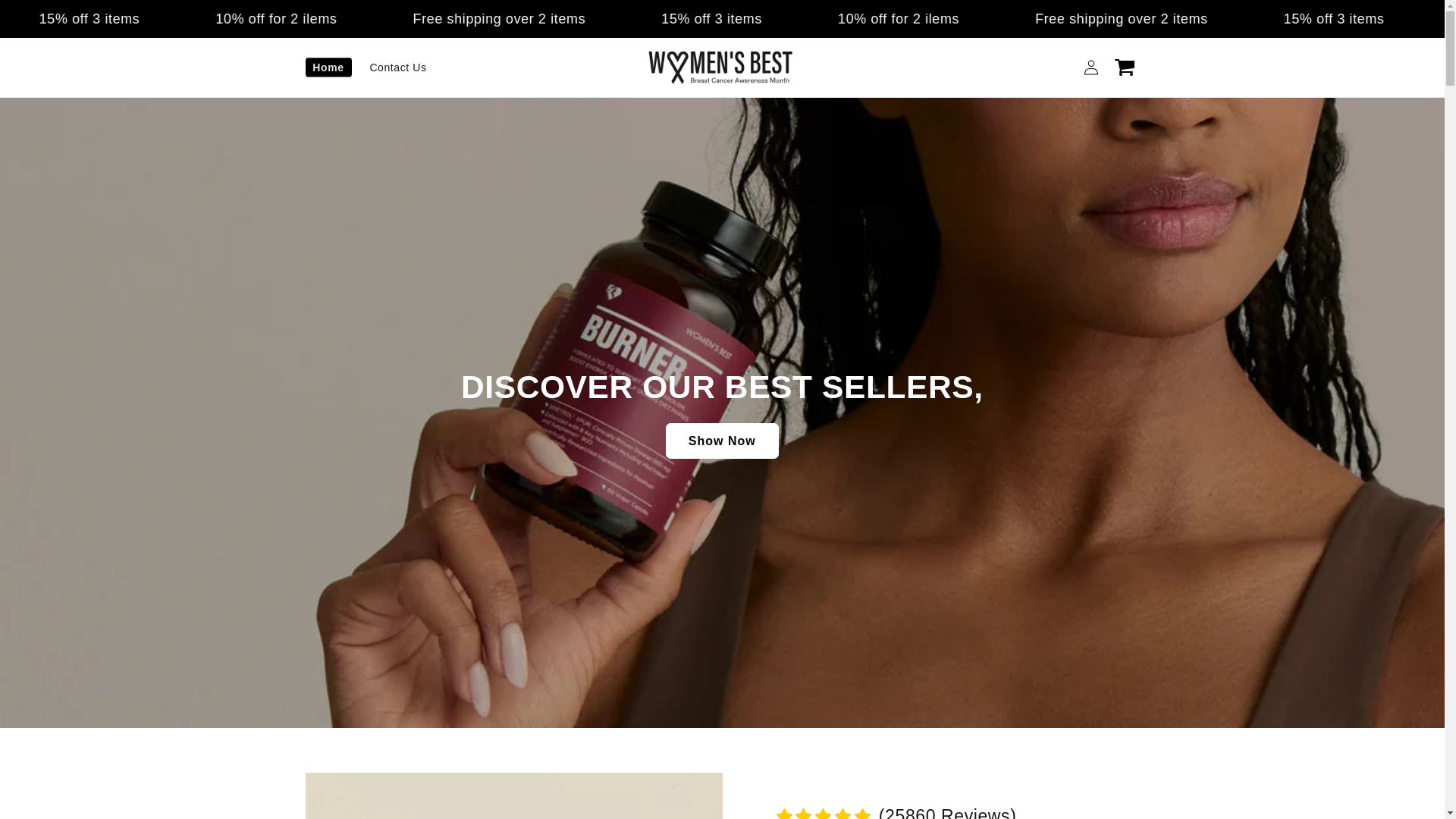 website screenshot of https://womensbests.us/