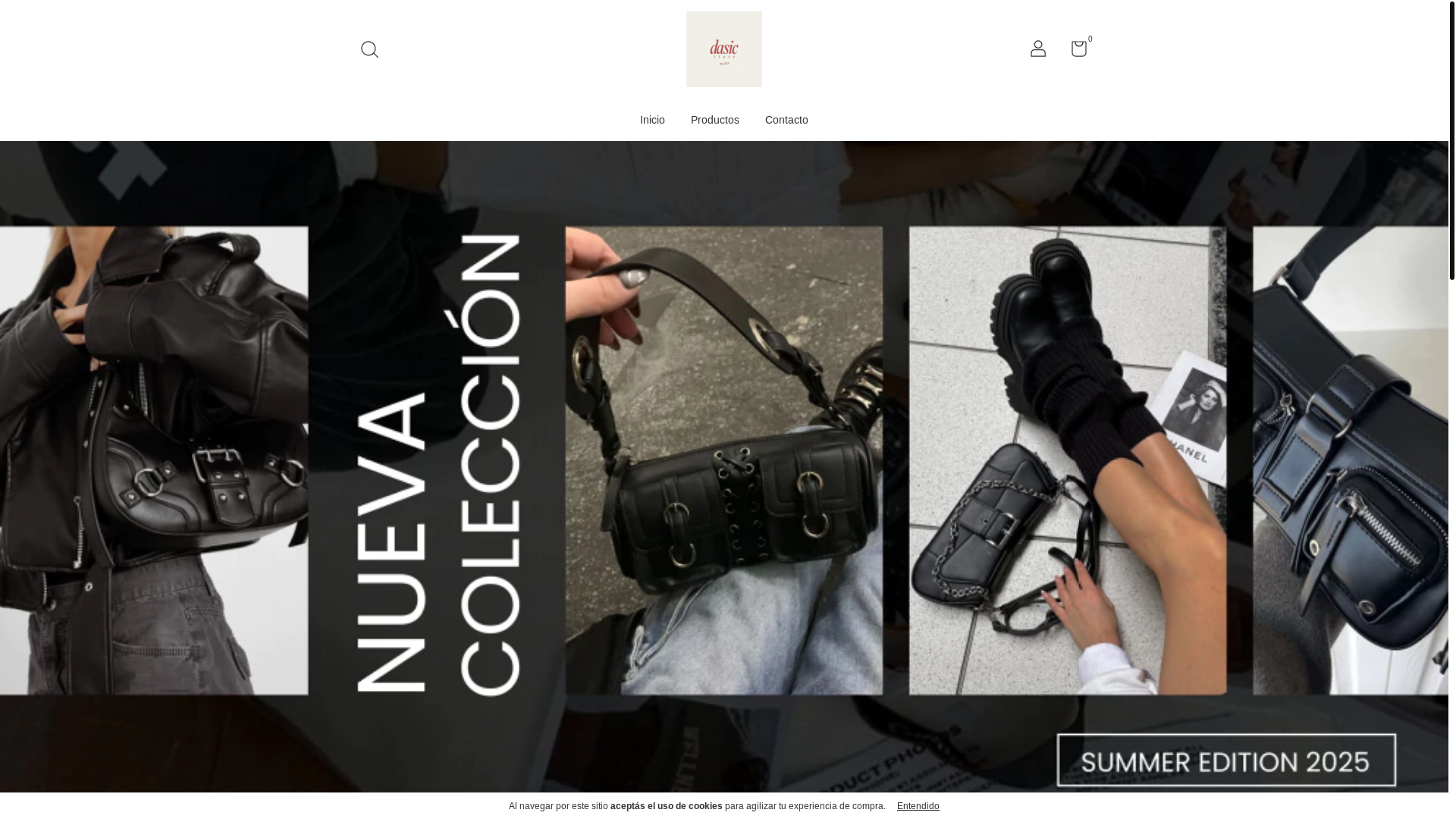 website screenshot of https://dasicstore.com.ar/
