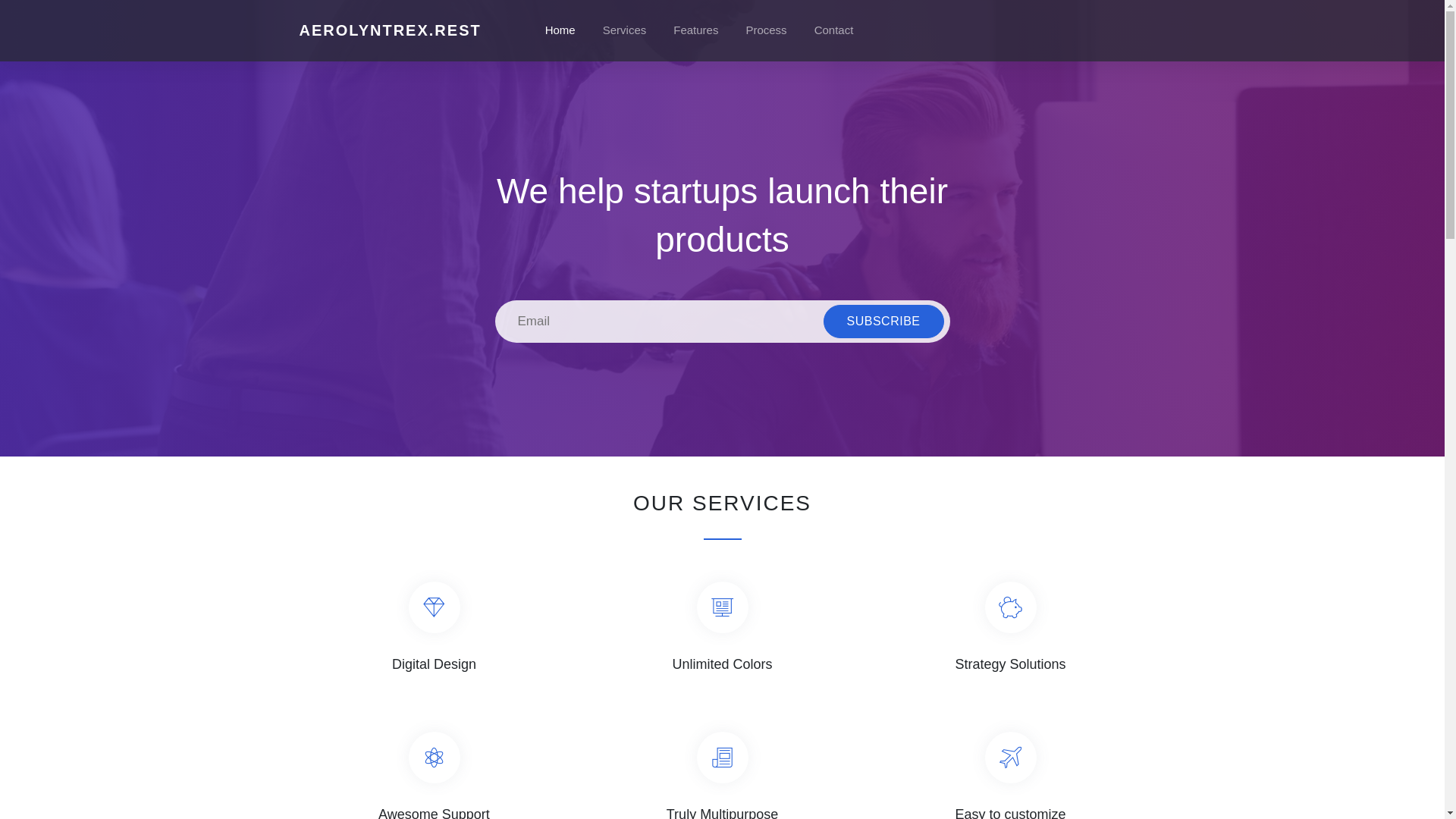 website screenshot of https://aerolyntrex.rest/