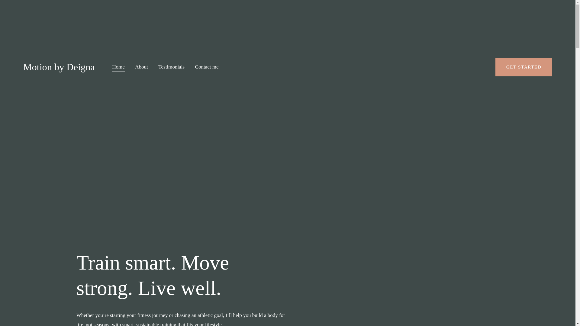 website screenshot of https://motionbydeigna.com/