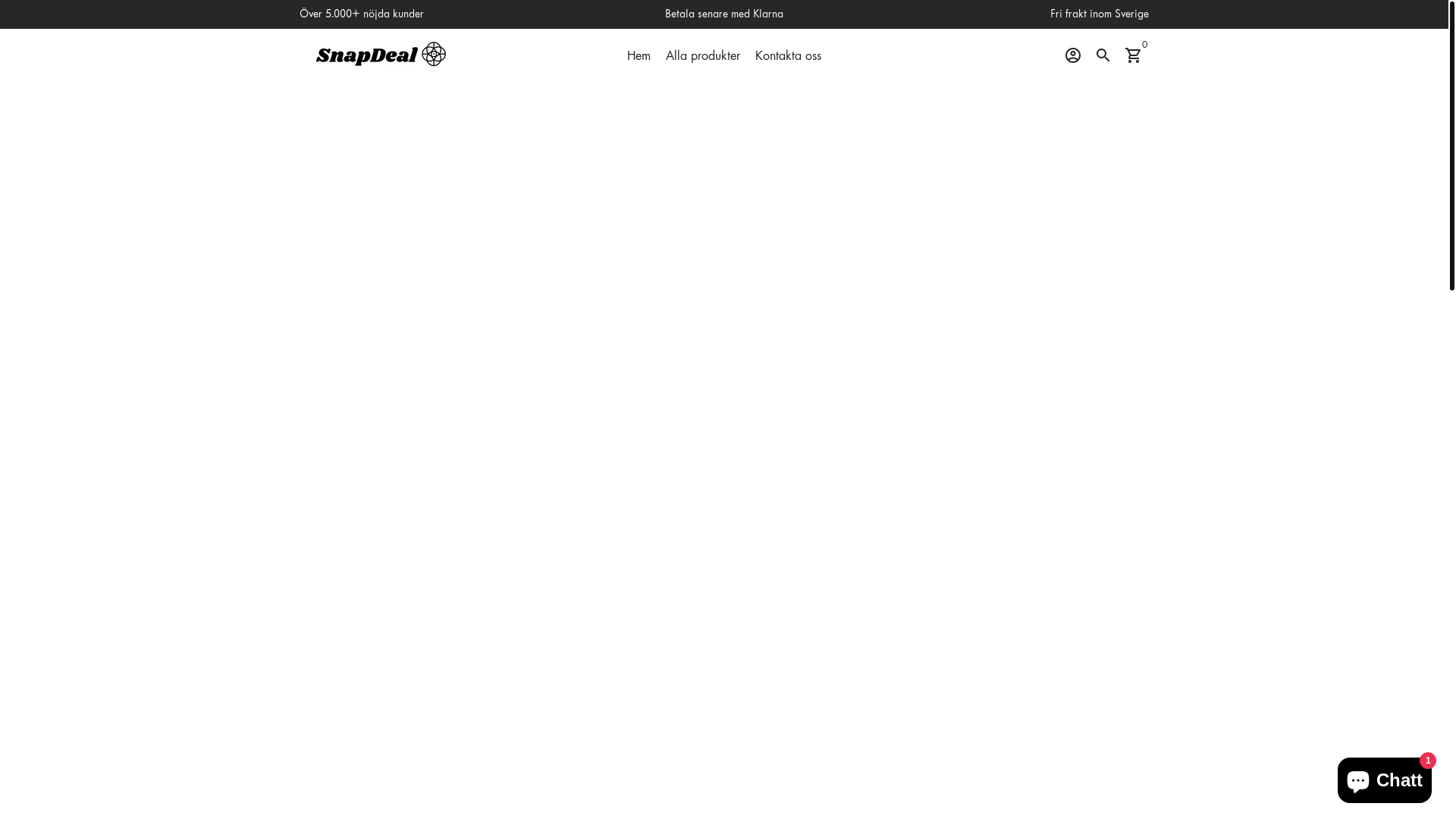 website screenshot of https://snapdeals.se/