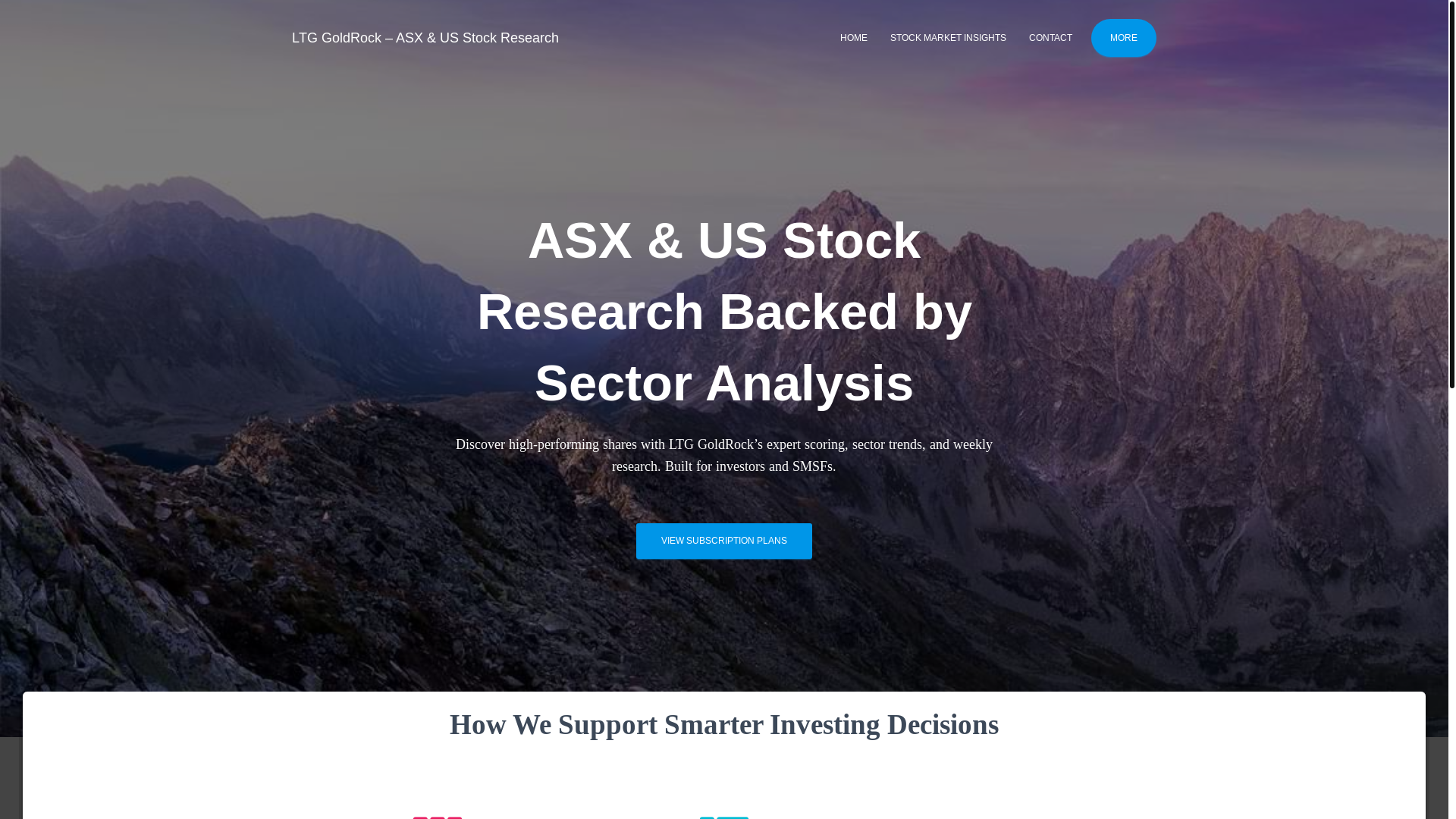 website screenshot of https://ltggoldrockstocks.com.au/