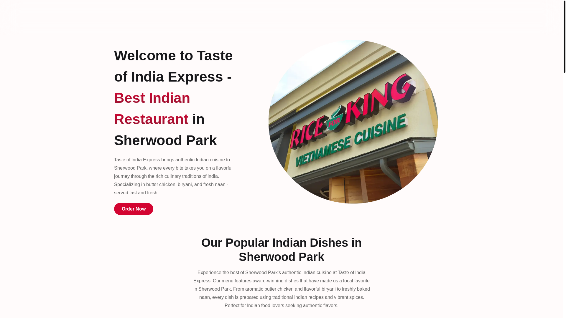 website screenshot of https://taste-of-india-express-sherwood.pages.dev/