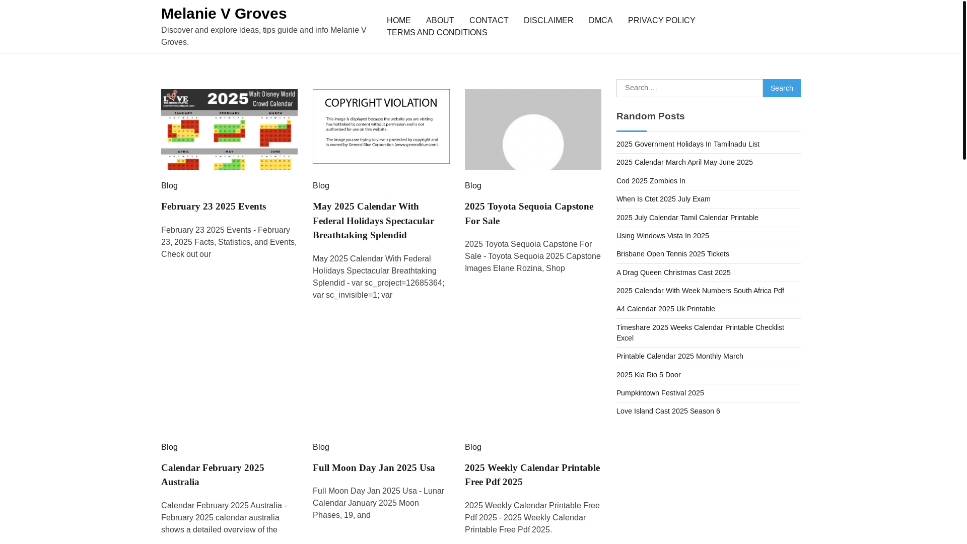 website screenshot of https://melanievgrovesa.pages.dev/