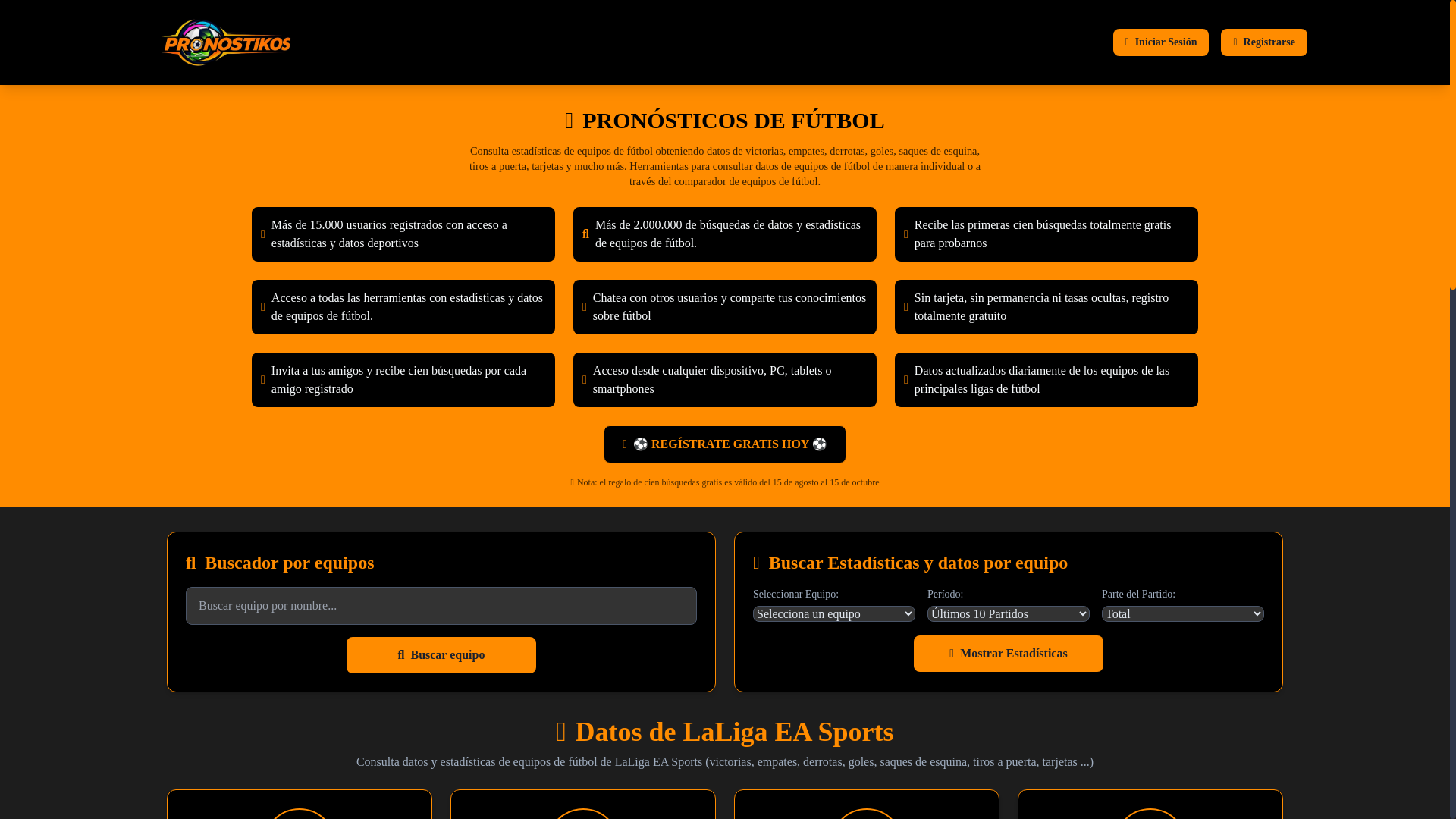 website screenshot of https://pronostikos.es/